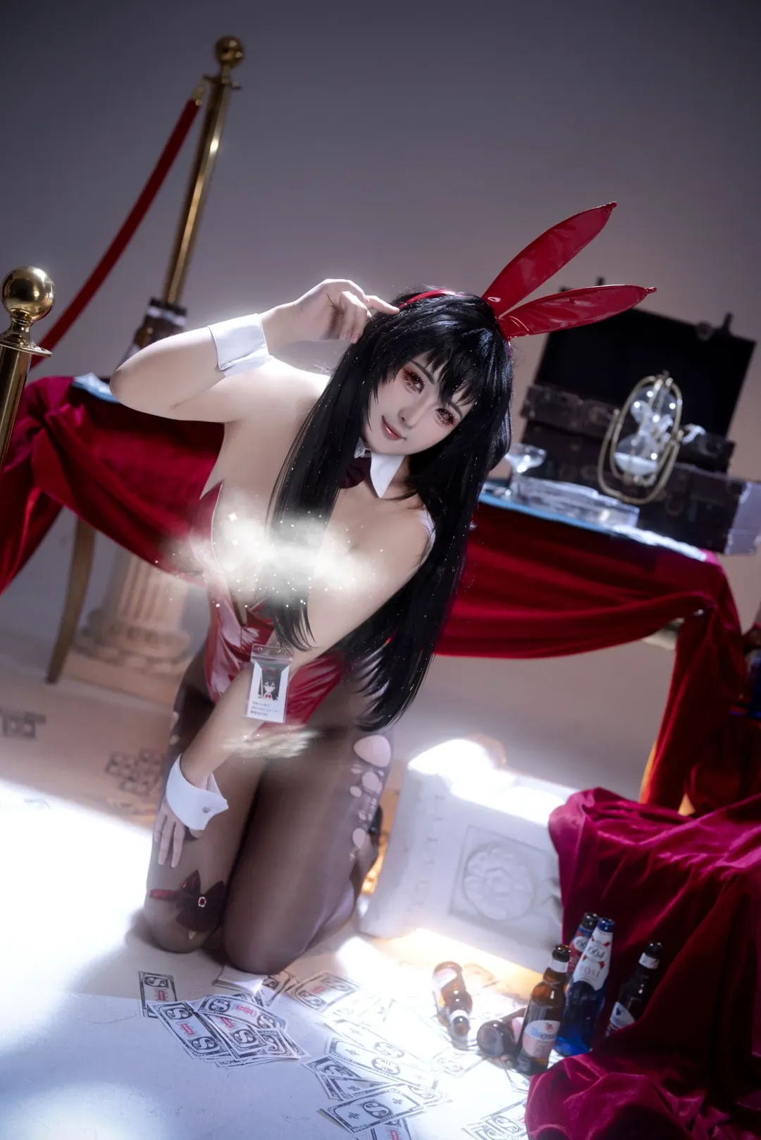 2D, cosplay, Azur Lane, Bunny girl, Taihou cosplay - Image 5