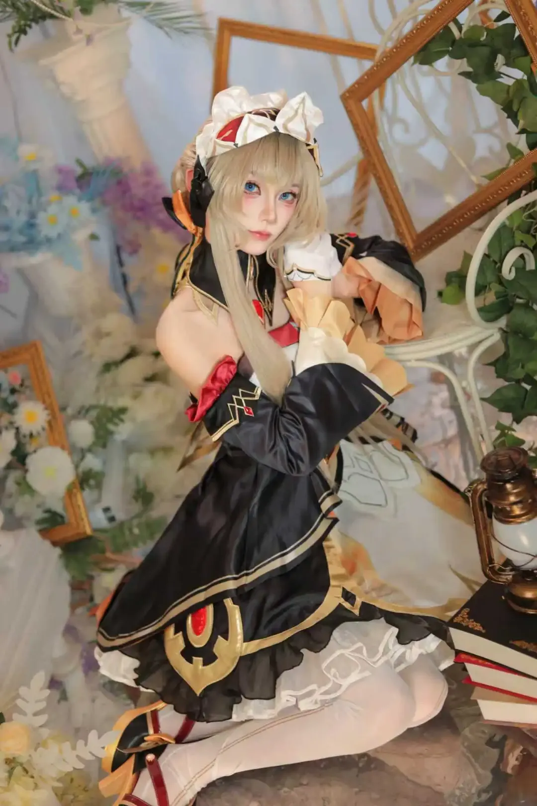 Genshin Impact, Vintage vibe, Cosplay photography, Sandrone Marionette cosplay, Teyvat Tea Party - Image 1