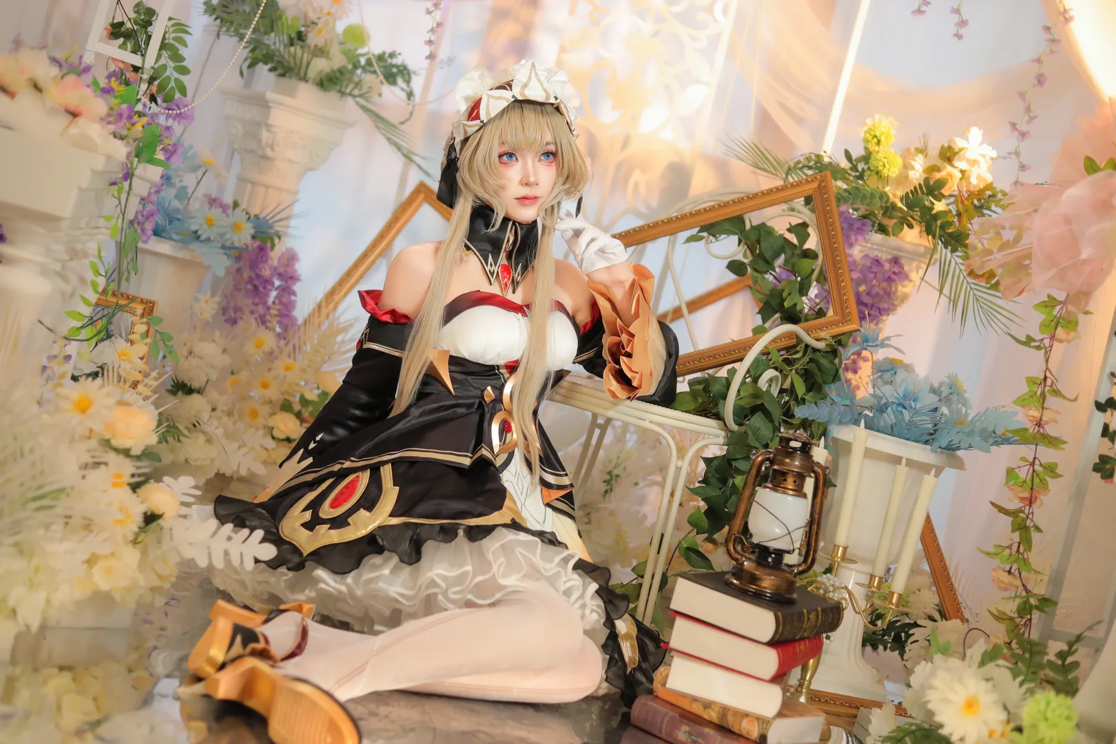 Genshin Impact, Vintage vibe, Cosplay photography, Sandrone Marionette cosplay, Teyvat Tea Party - Image 2