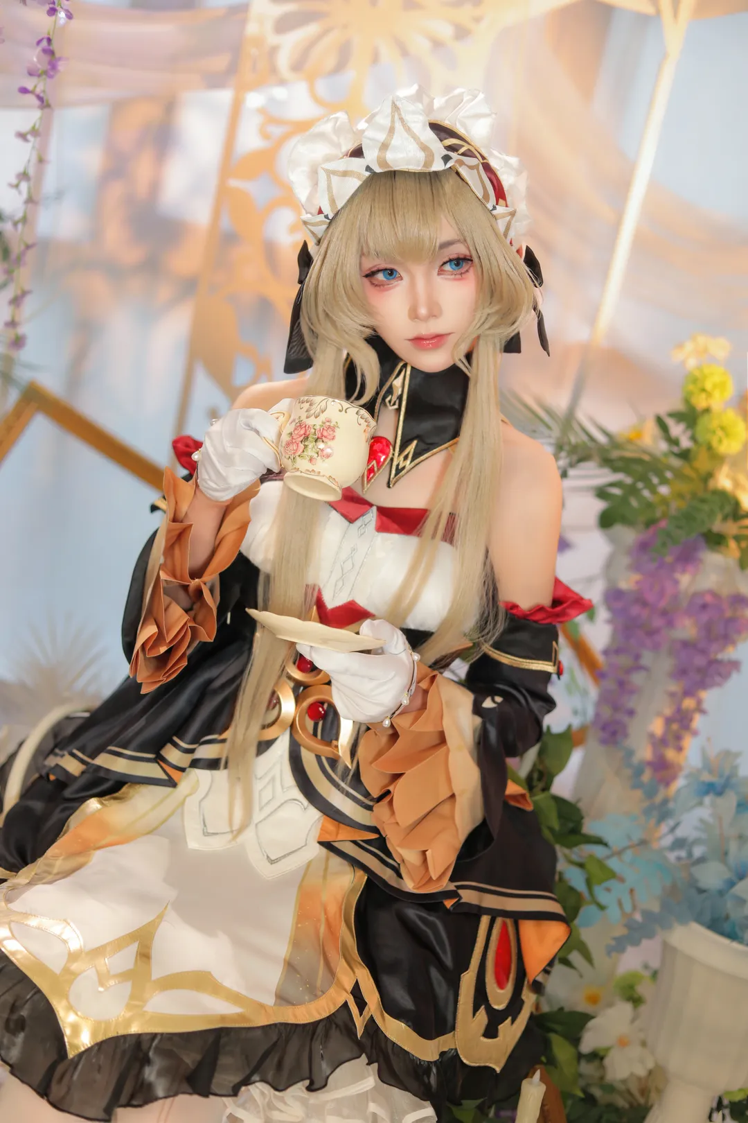 Genshin Impact, Vintage vibe, Cosplay photography, Sandrone Marionette cosplay, Teyvat Tea Party - Image 5