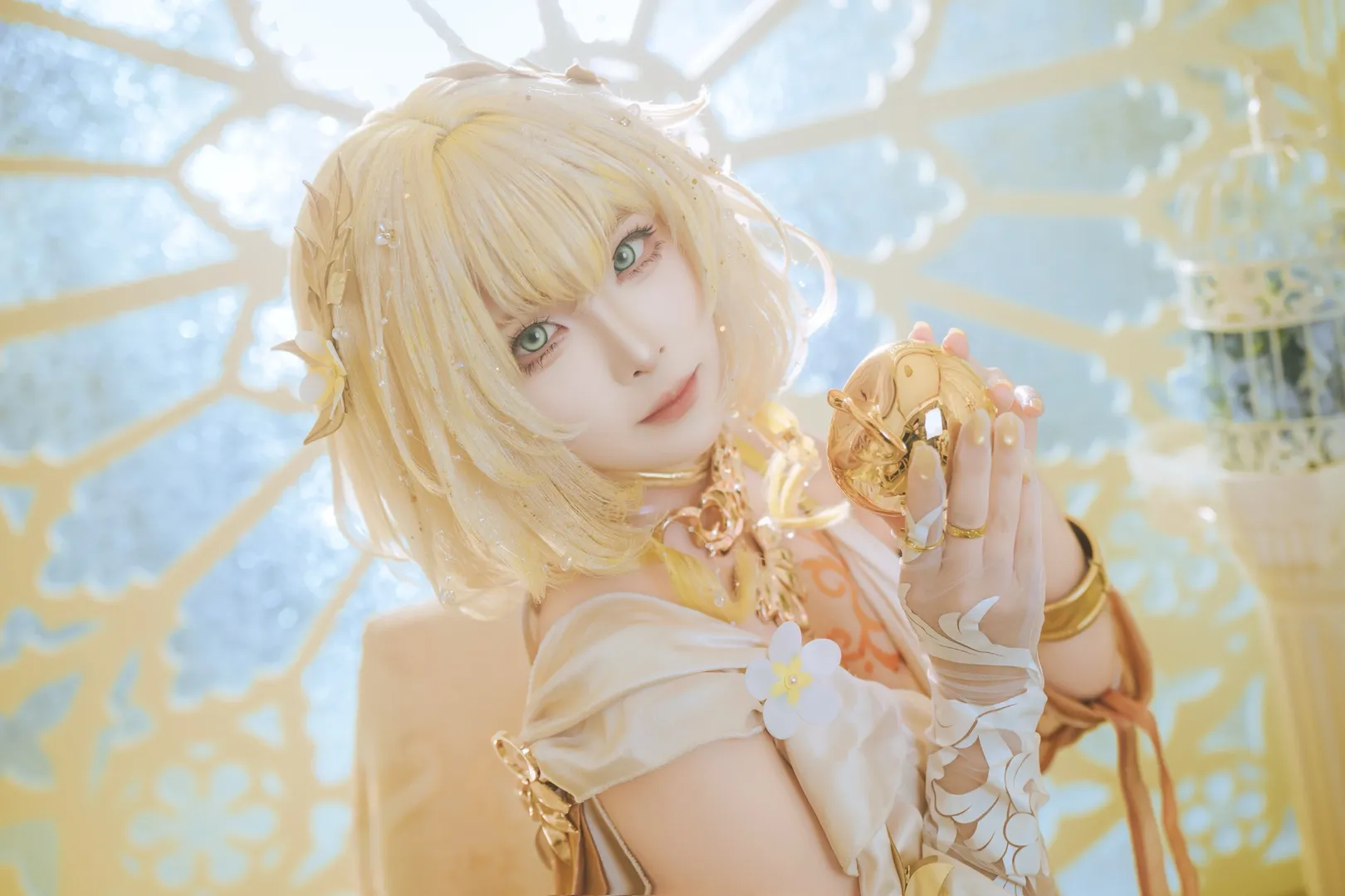 角色还原, cosplay, 阿格莱雅cos, 崩坏星穹铁道, 黄金织者 - 第2张