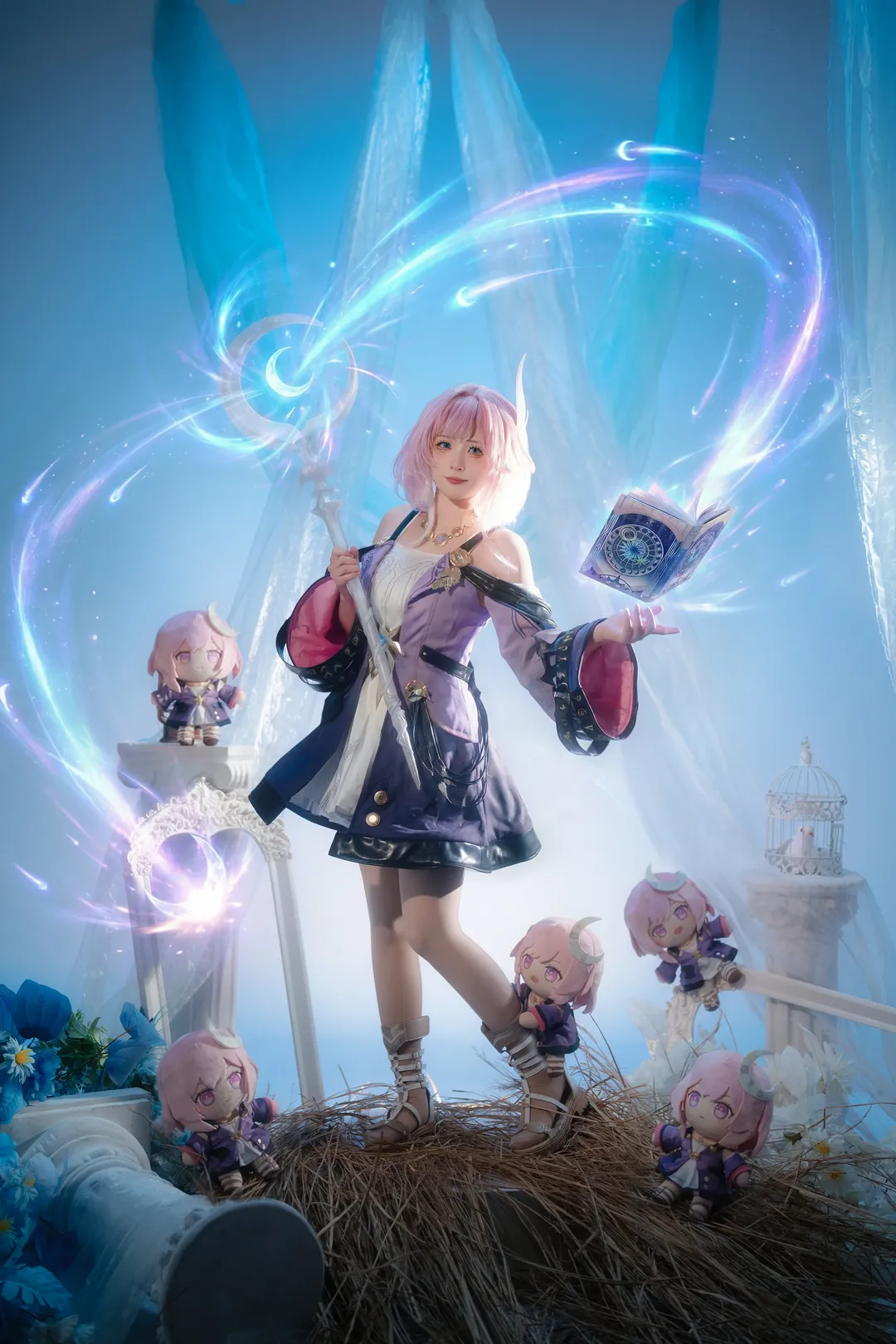 Cosplay, 昔涟cos, 崩坏星穹铁道, 魔法风格, 幻想场景 - 第2张