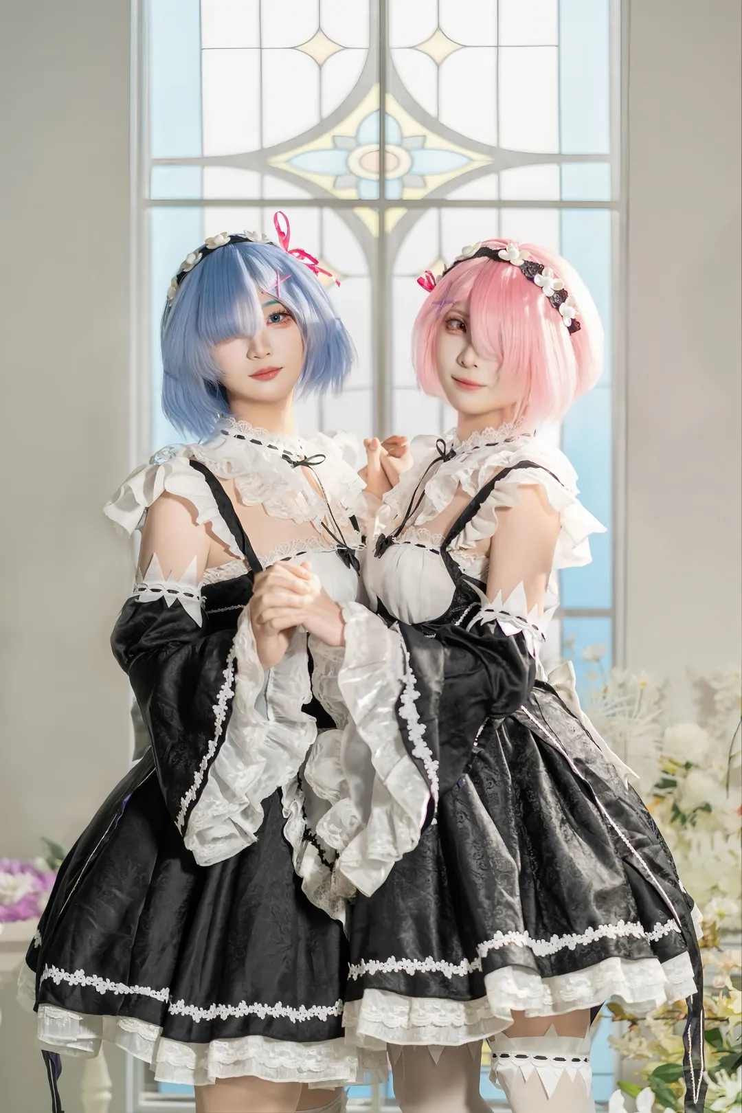 角色还原, 唯美摄影, 蕾姆拉姆cos, 从零开始的异世界生活, 双人Cosplay