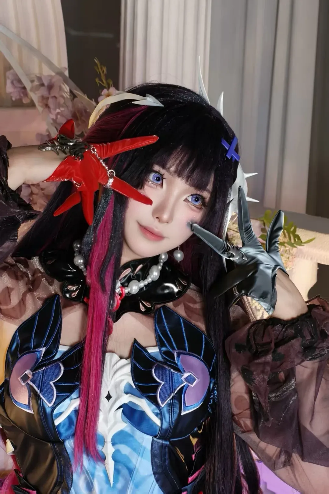 キャラクター再現, 崩壊：スターレイル, メイク・スタイリングの詳細, ヘレクトラ コスプレ, メイキング - 2枚目