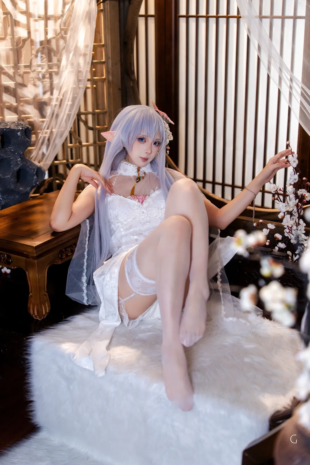 碧蓝航线, 精灵耳, cosplay摄影, 阿尔比恩cos, 新中式 - 第1张