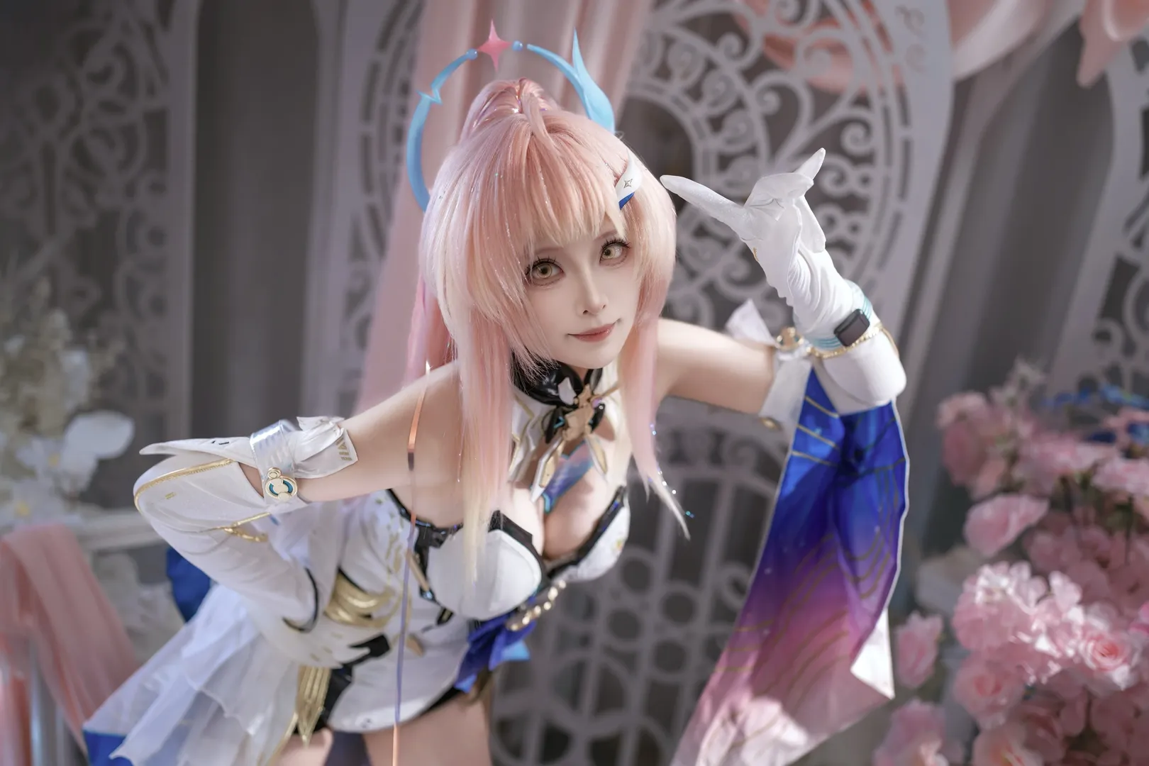鳴潮, 2次元少女, エイメス コスプレ, 夢幻的な雰囲気, コスプレ撮影