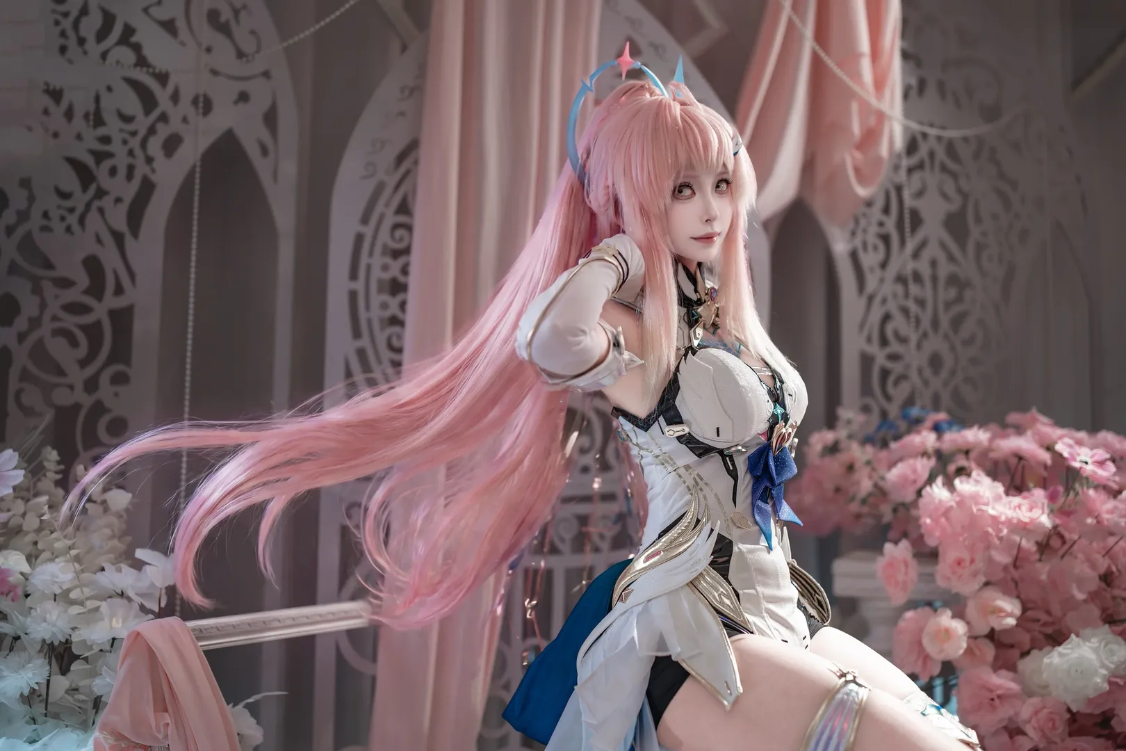 鸣潮, 二次元少女, 爱弥斯cos, 梦幻氛围, cosplay摄影 - 第6张
