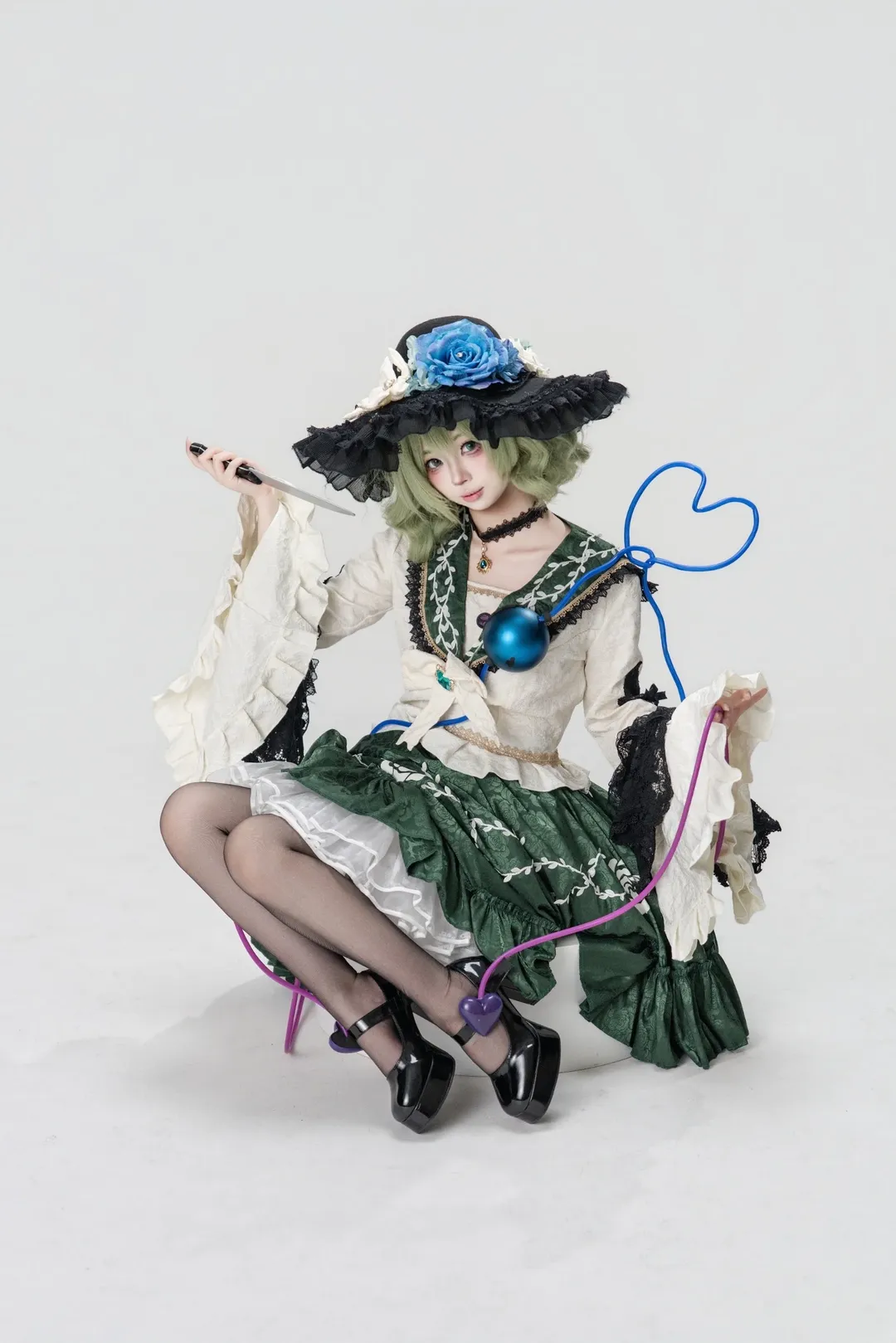 东方project, 古明地恋cos, 车万cosplay, 暗黑童话摄影, 哥特风服装 - 第2张