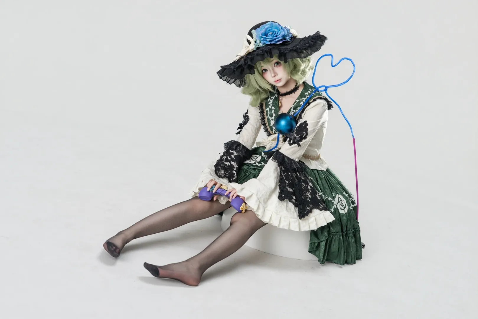 东方project, 古明地恋cos, 车万cosplay, 暗黑童话摄影, 哥特风服装 - 第4张