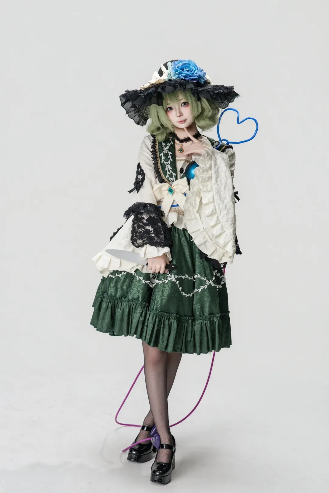 东方project, 动作参考, 古明地恋cos, 车万cosplay, 古明地恋正片 - 第7张