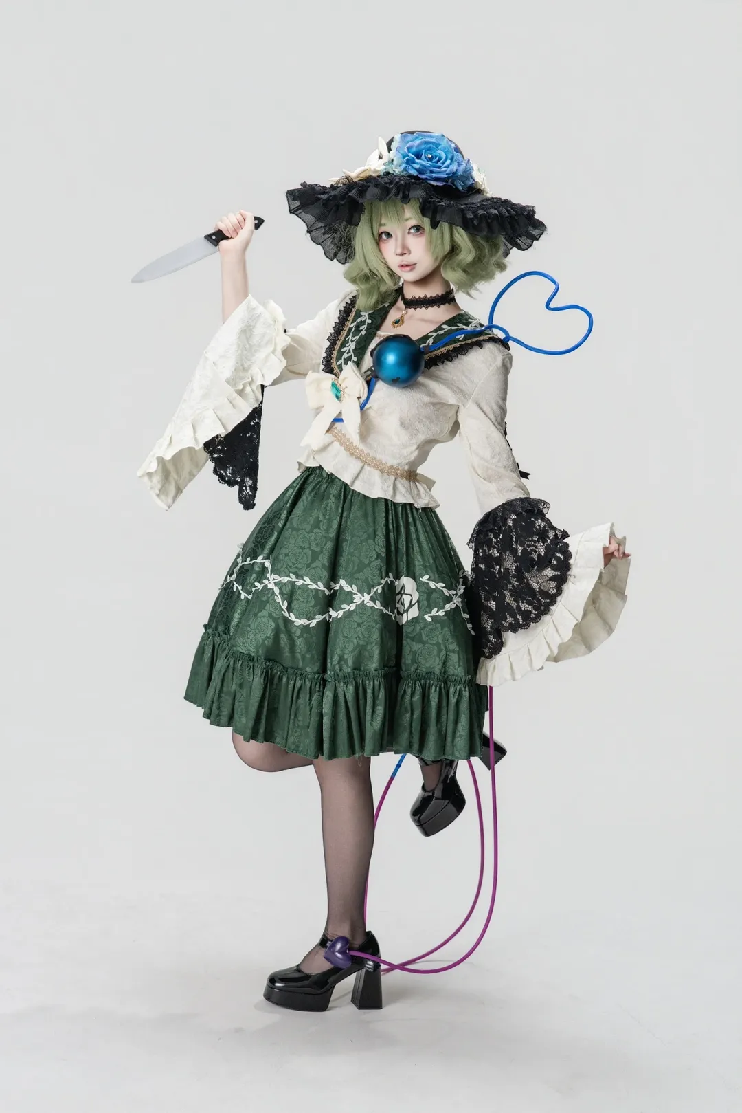 東方project, 古明地戀cos, 二次元角色扮演, 車萬cosplay, 白棚攝影
