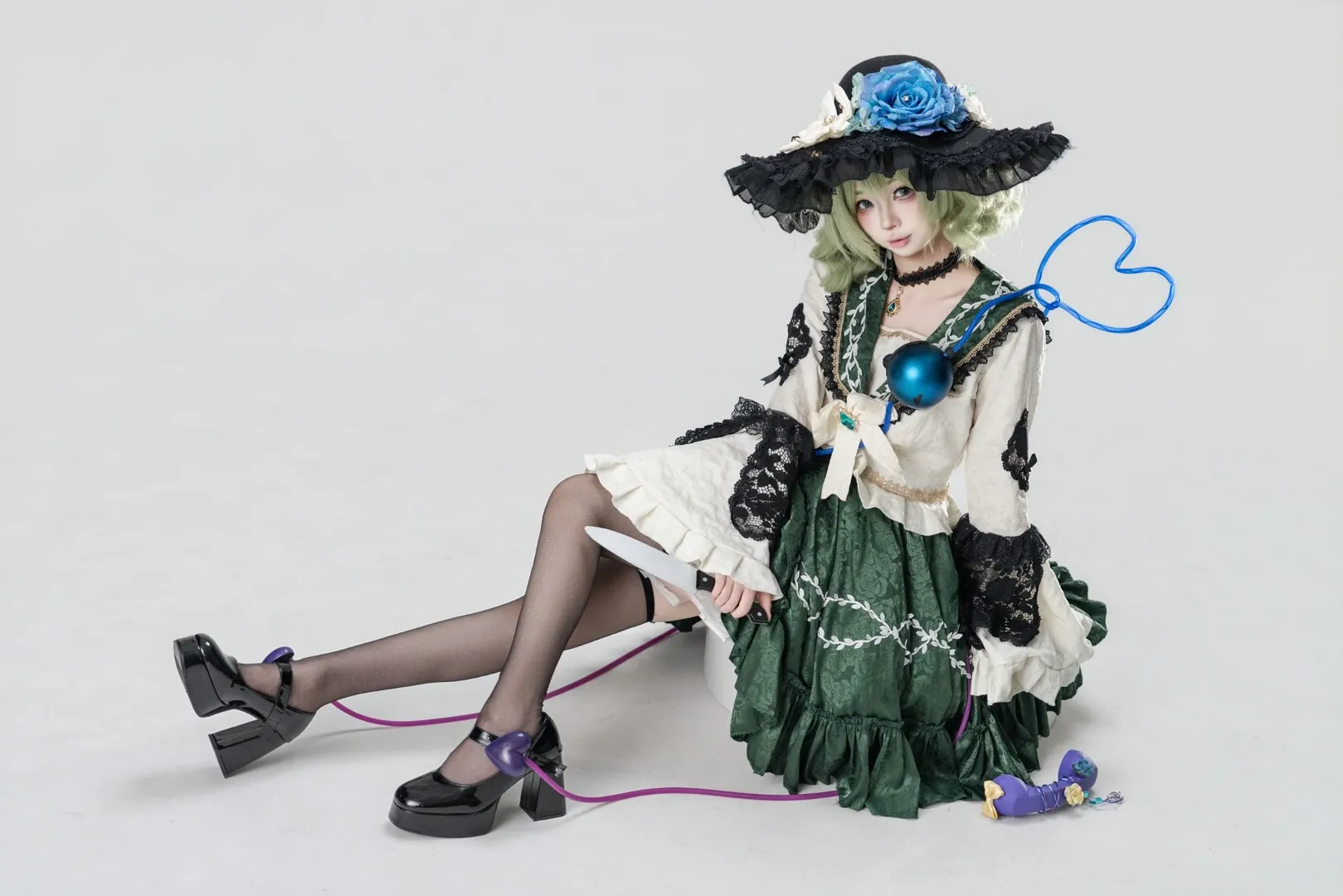 东方project, 古明地恋cos, 二次元角色扮演, 车万cosplay, 白棚摄影 - 第7张