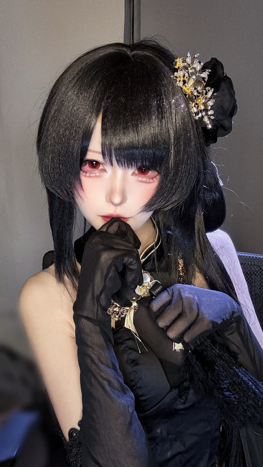 角色扮演, cosplay, 碧蓝航线, 镇海cos, 暗黑风cos