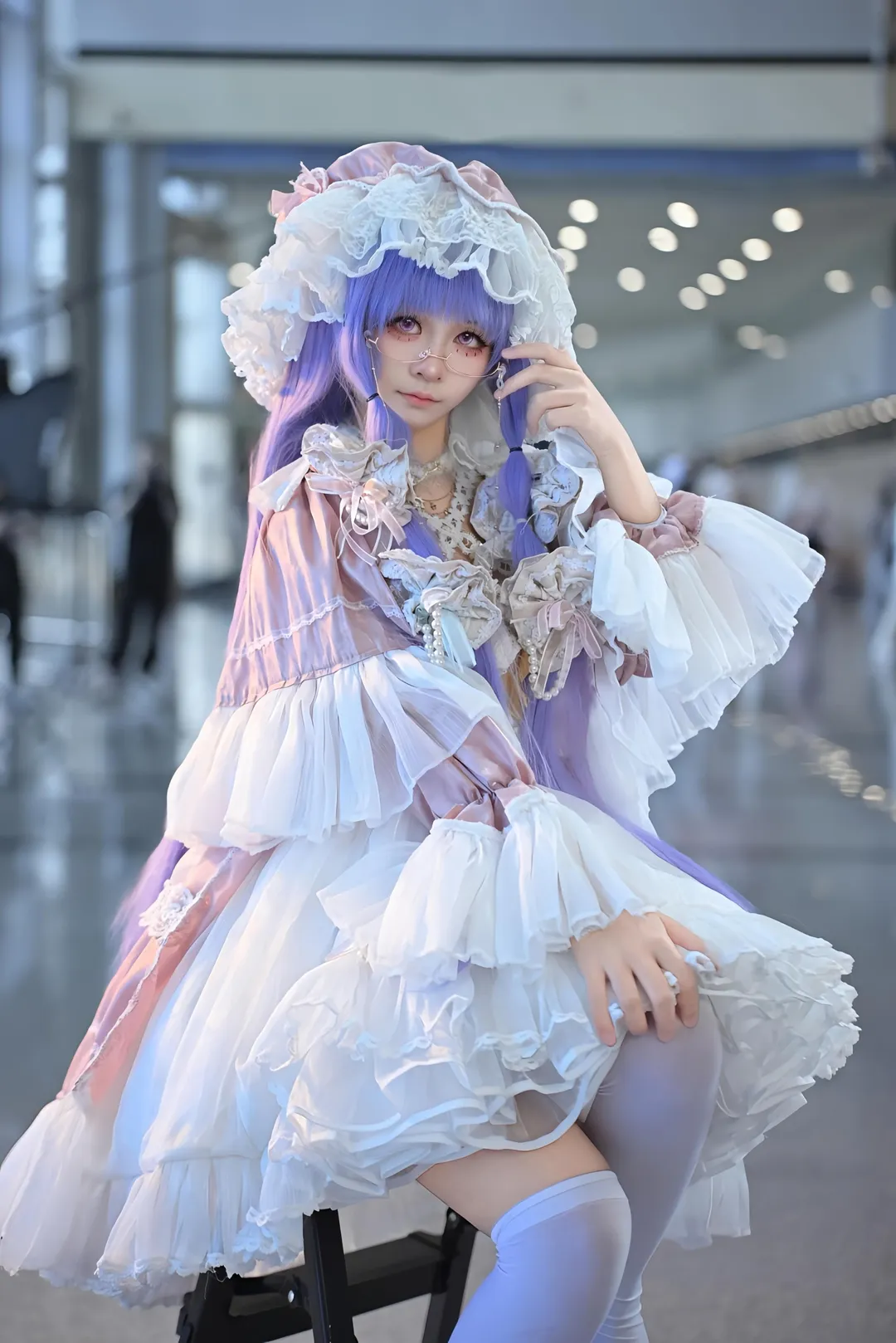 东方project, 漫展返图, 二次元cosplay, 帕秋莉cos, 洛丽塔穿搭 - 第1张