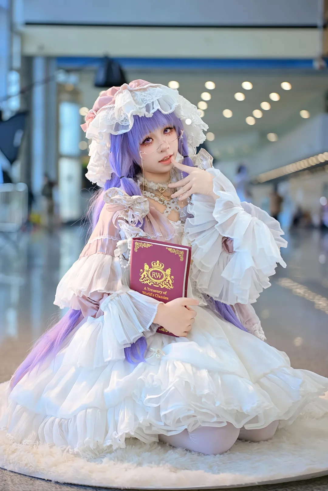 东方project, 漫展返图, 二次元cosplay, 帕秋莉cos, 洛丽塔穿搭