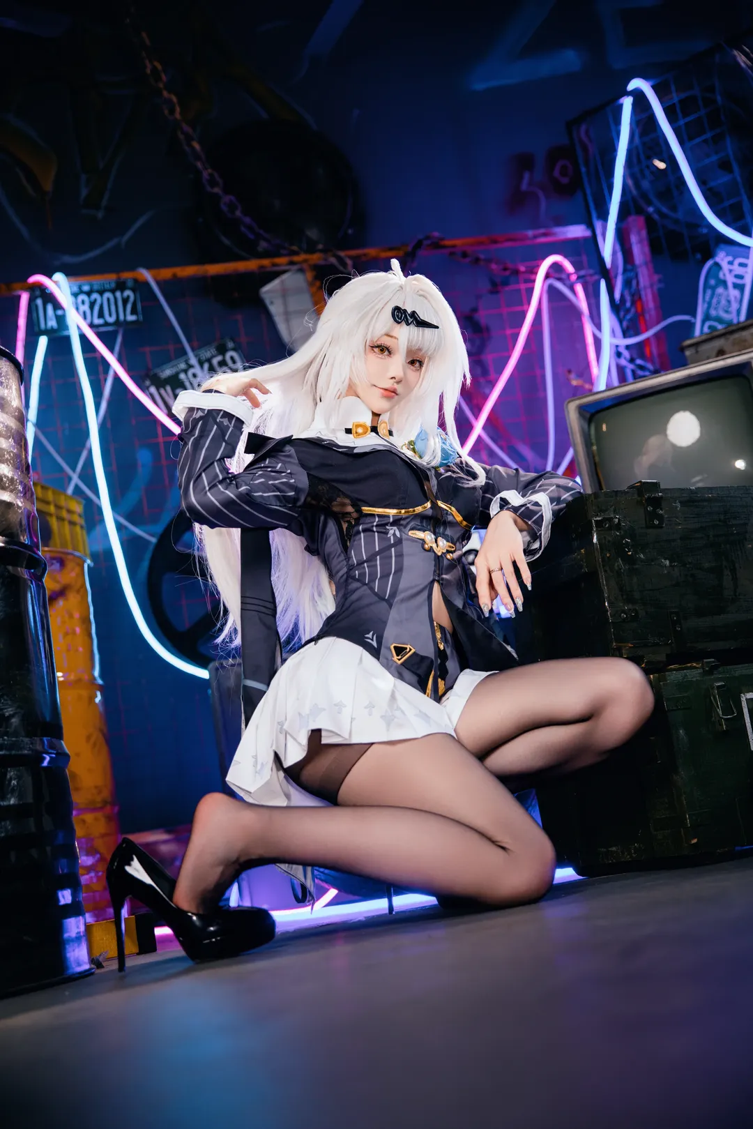 絕區零, 賽博朋克, 儀玄cos, cosplay攝影, 霓虹燈 - 第4張