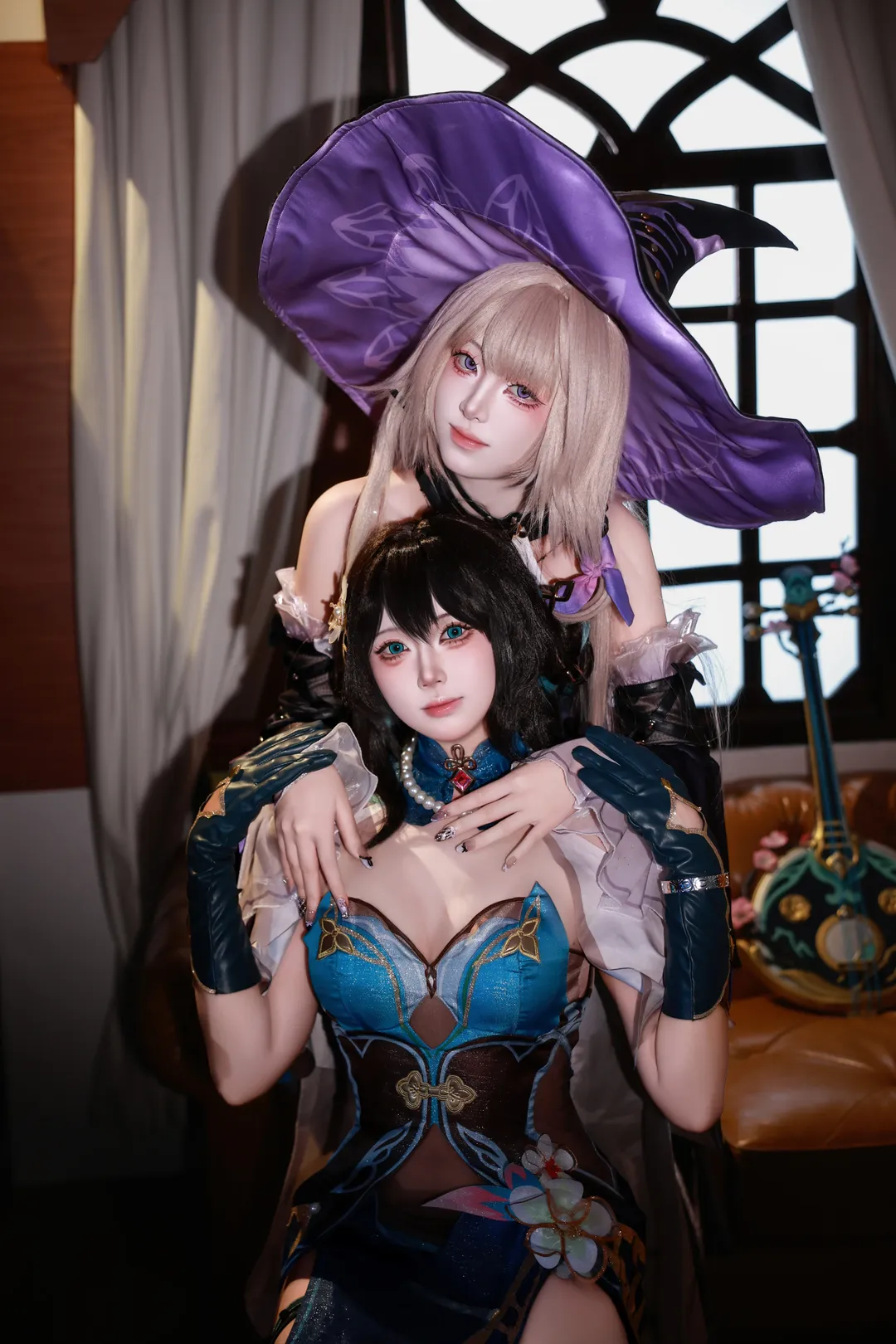 二次元摄影, 崩坏星穹铁道, 阮梅cos, 大黑塔cos, 双人cosplay