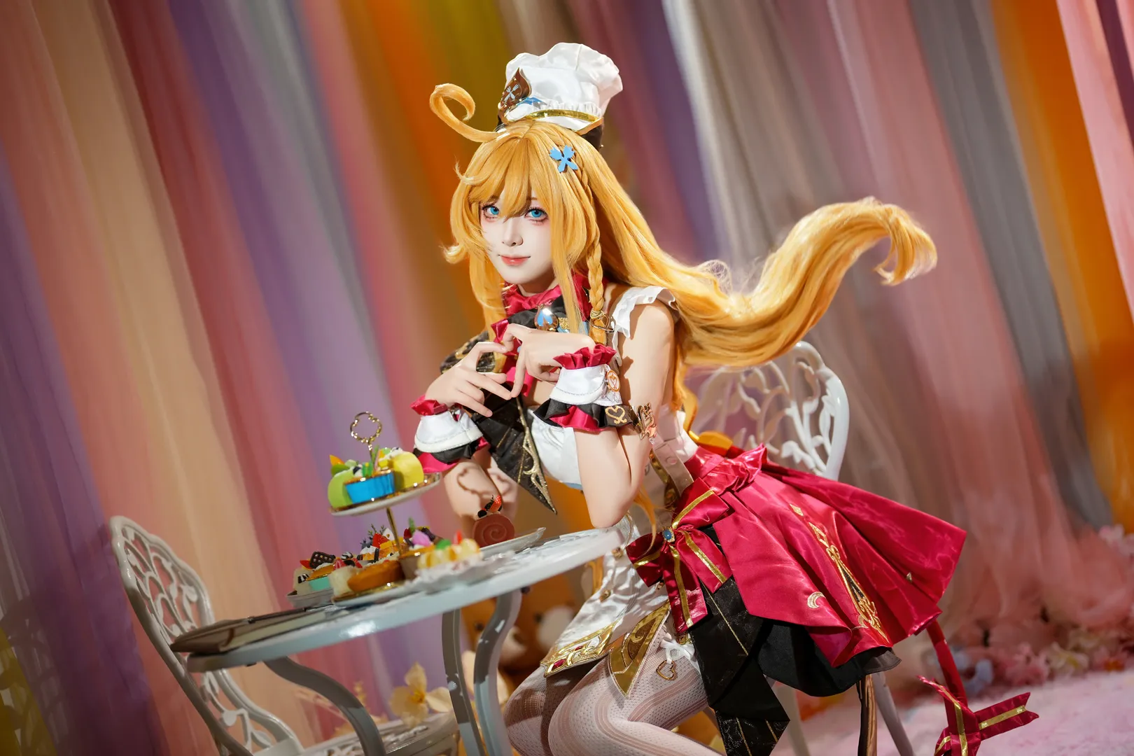 Genshin Impact, Character accuracy, Escoffier cosplay, Female chef, Dessert - Image 2