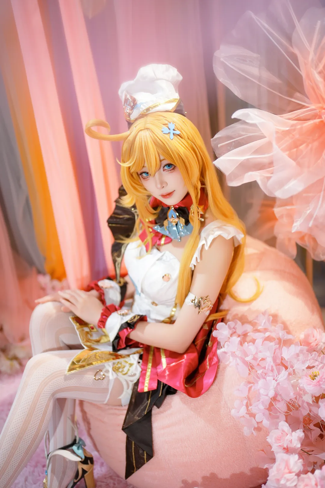 Genshin Impact, Character accuracy, Escoffier cosplay, Female chef, Dessert - Image 3