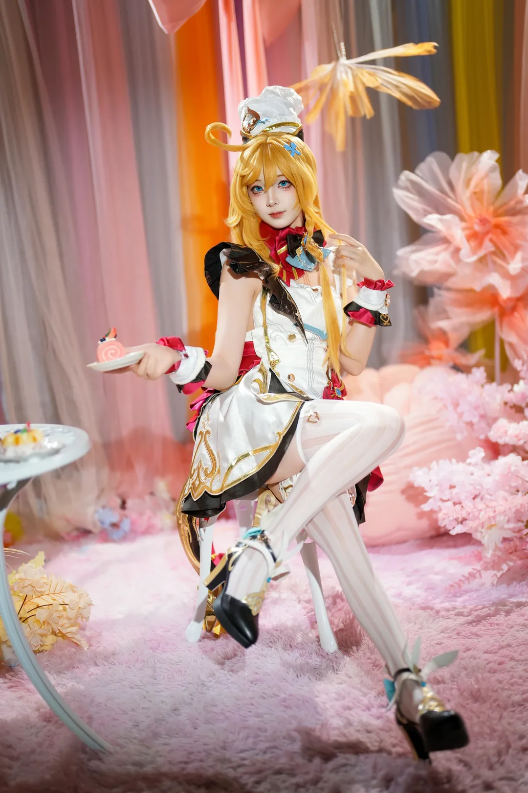 Genshin Impact, Character accuracy, Escoffier cosplay, Female chef, Dessert - Image 4