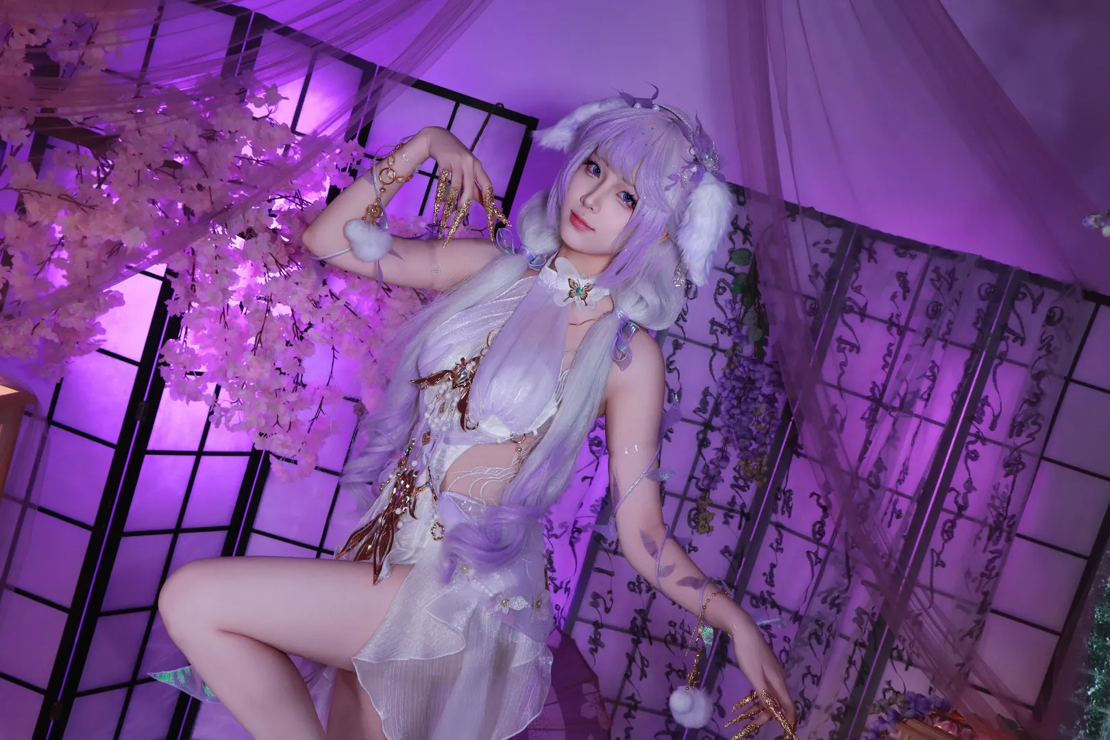 永劫无间, 春不敛cos, 紫色系, 唯美古风, 幻想风格 - 第5张