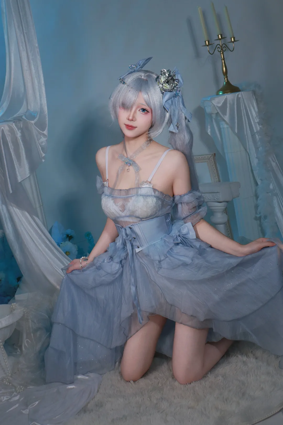 Aesthetic Portrait, Goddess of Victory: Nikke, Cinderella cosplay, Ice and snow style, GODDESS OF VICTORY: NIKKE - Image 1