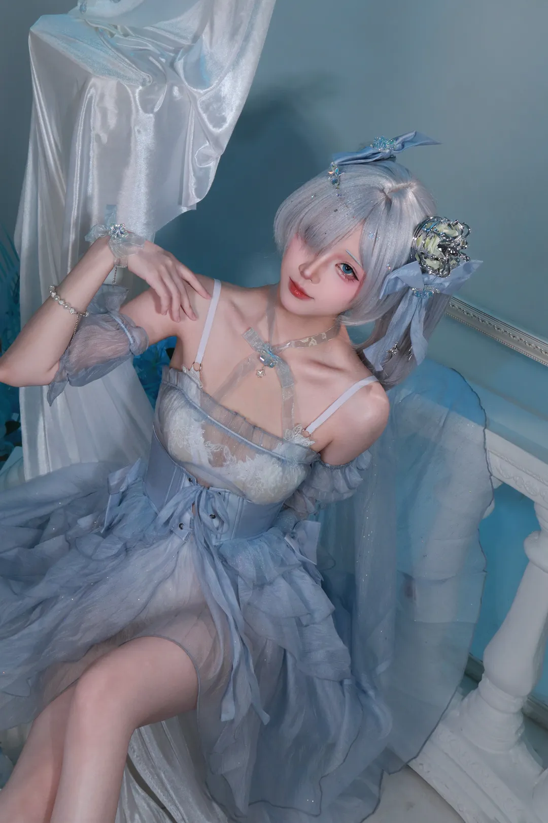 Aesthetic Portrait, Goddess of Victory: Nikke, Cinderella cosplay, Ice and snow style, GODDESS OF VICTORY: NIKKE - Image 4