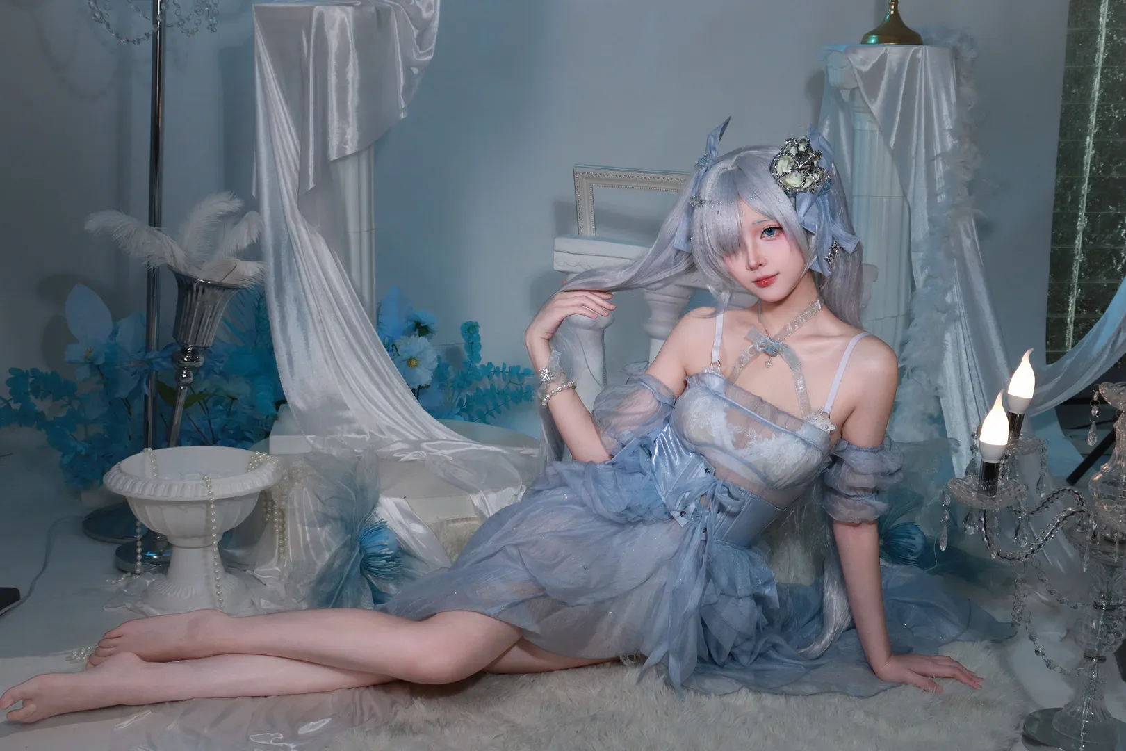 Aesthetic Portrait, Goddess of Victory: Nikke, Cinderella cosplay, Ice and snow style, GODDESS OF VICTORY: NIKKE - Image 6