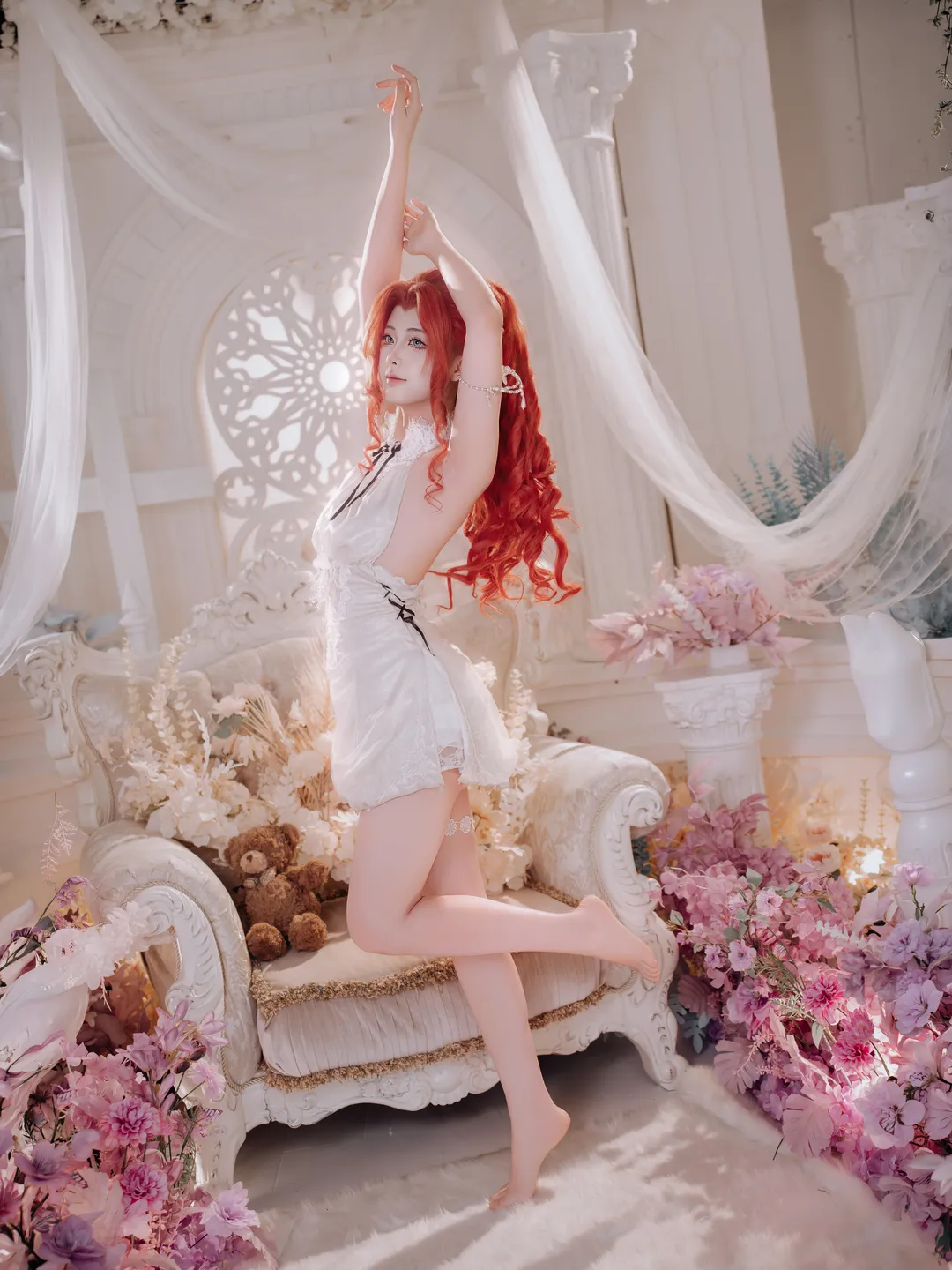 永劫无间, 席拉cos, 红发角色, 梦幻布景, cosplay摄影 - 第3张