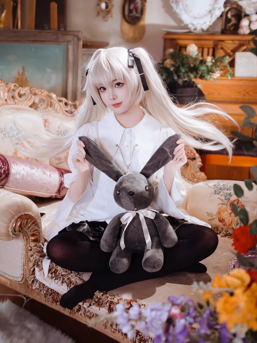 cosplay, 春日野穹cos, 双马尾, 复古洋房摄影, 二次元私影 - 第2张
