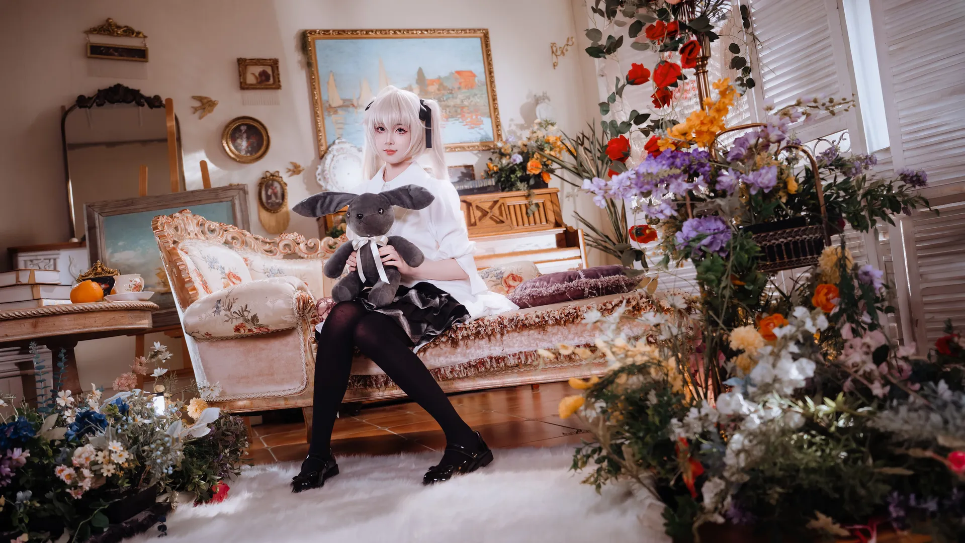 cosplay, 春日野穹cos, 双马尾, 复古洋房摄影, 二次元私影 - 第3张