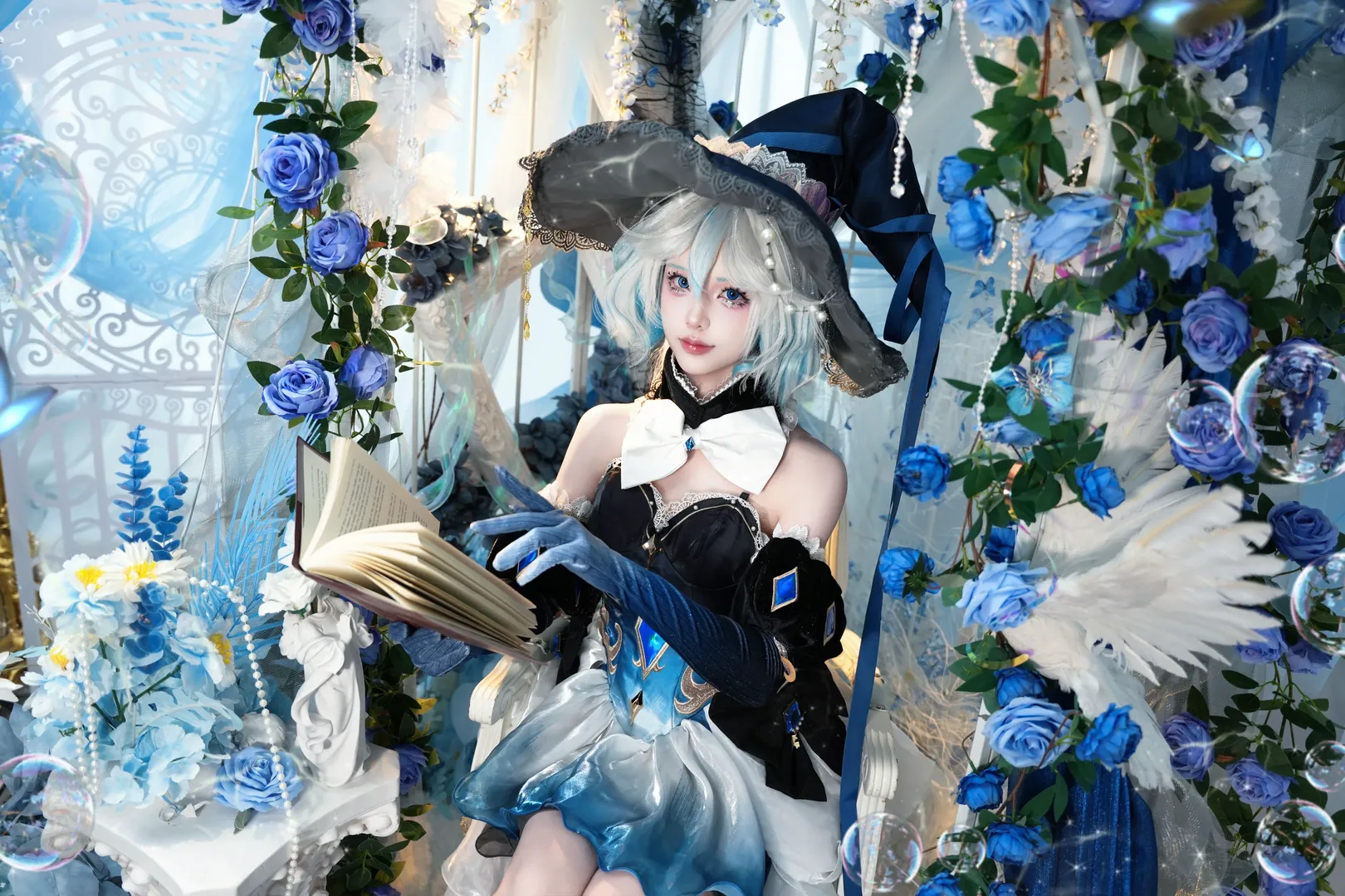 原神, フリーナ コスプレ, フォンテーヌ, 水神コスプレ, コスプレ撮影 - 3枚目