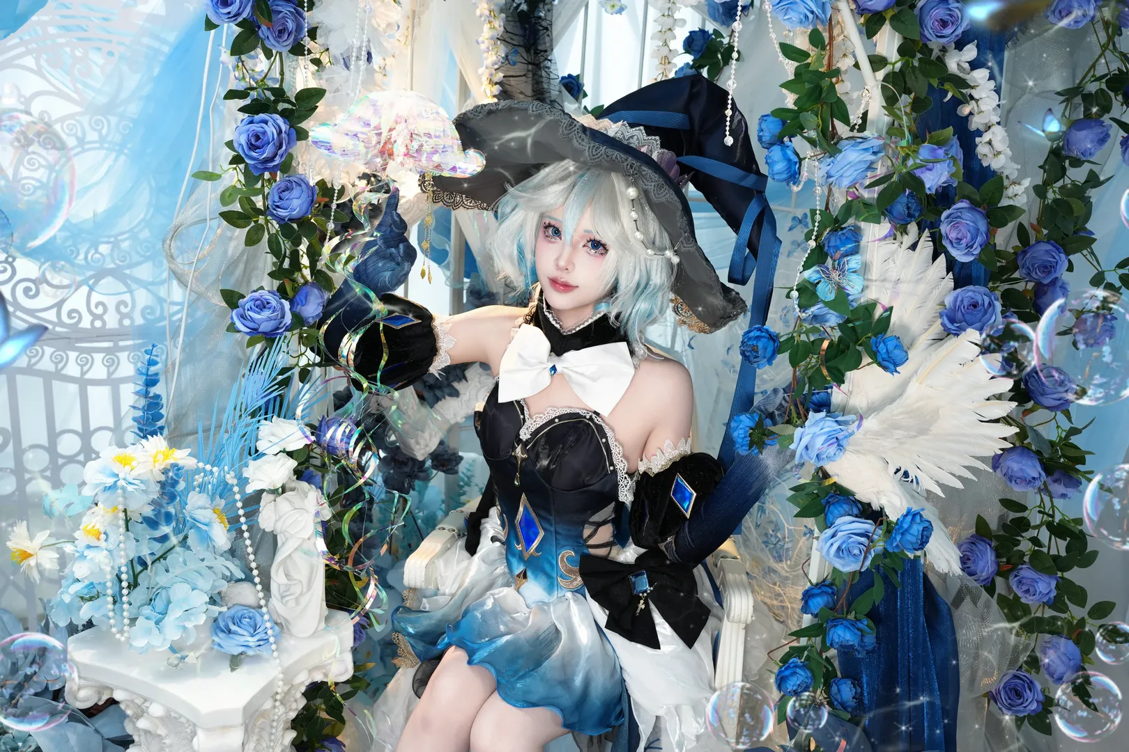 原神, フリーナ コスプレ, フォンテーヌ, 水神コスプレ, コスプレ撮影 - 5枚目