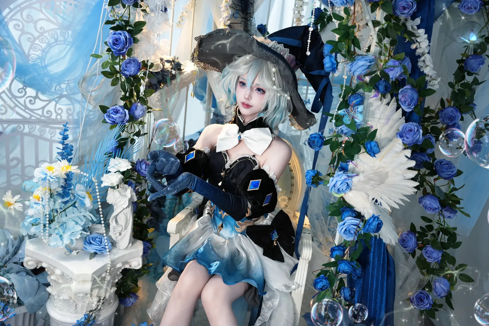 原神, フリーナ コスプレ, フォンテーヌ, 水神コスプレ, コスプレ撮影 - 6枚目