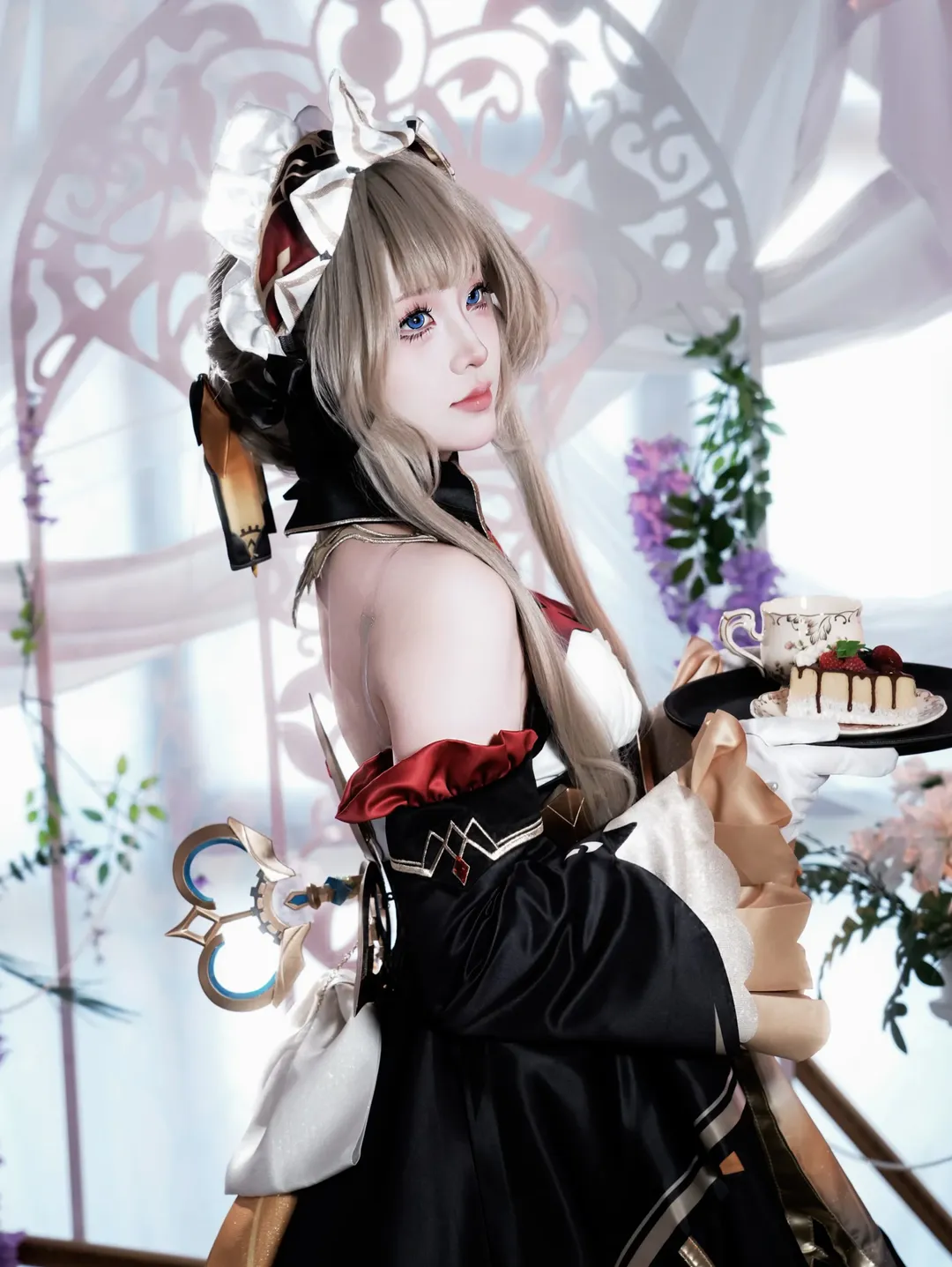 桑多涅cos, 原神, cosplay, 下午茶, 优雅风