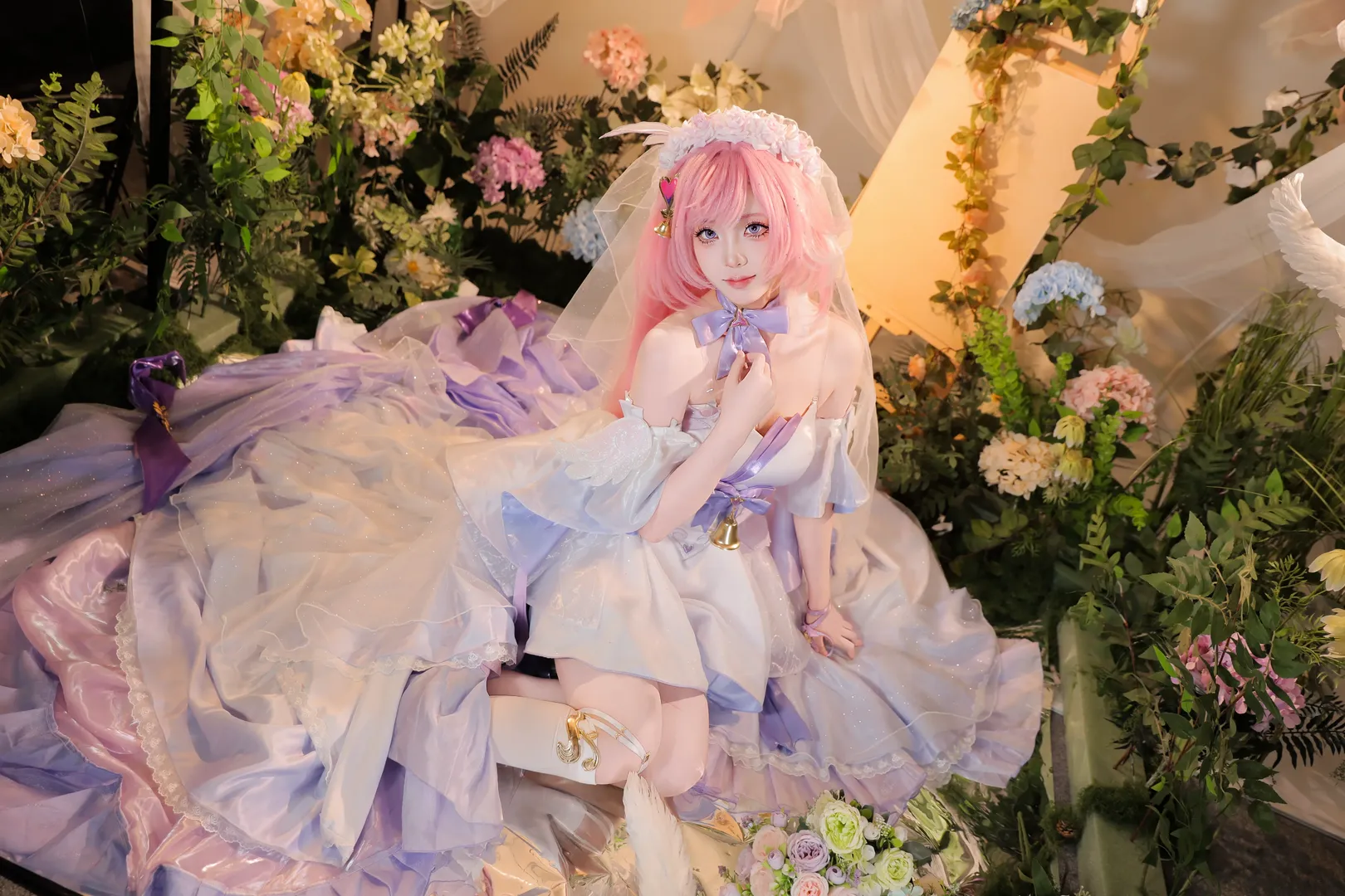 エリシア コスプレ, 崩壊 3rd, 美的, 花嫁, キャラクターコスプレ - 5枚目