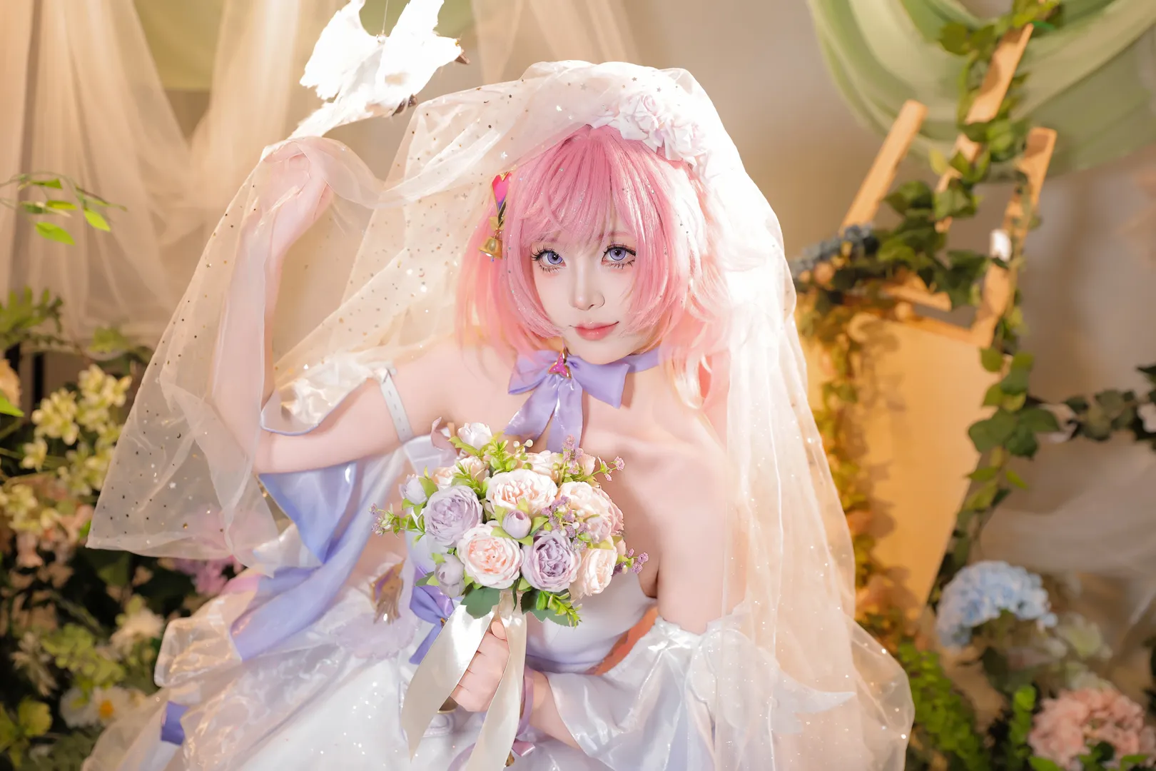 爱莉希雅cos, 崩坏3, 花间颂歌, 唯美写真, 角色扮演 - 第3张