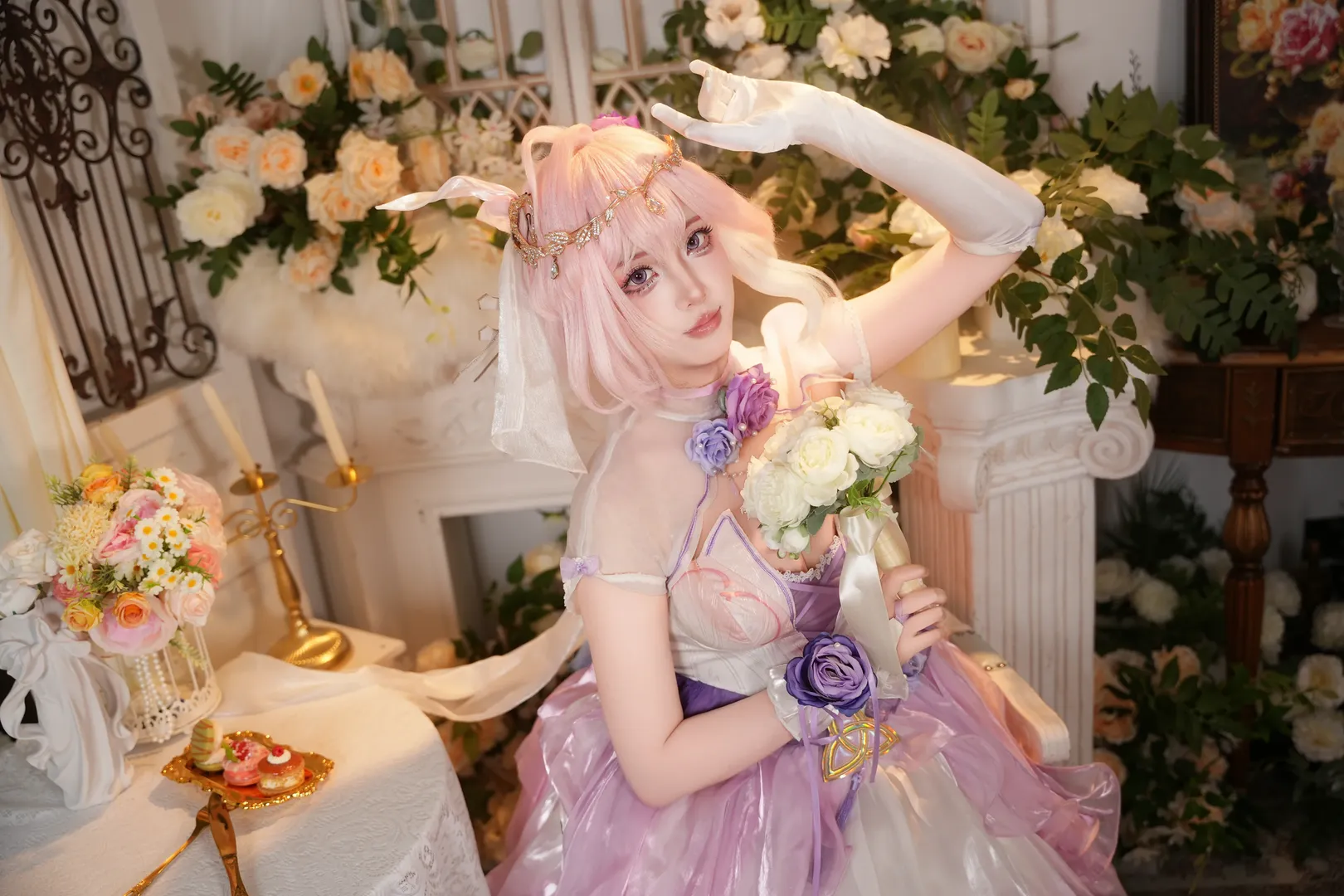 エリシア コスプレ, 崩壊 3rd, 美的ポートレート, コスプレ, 流光の詩 - 3枚目