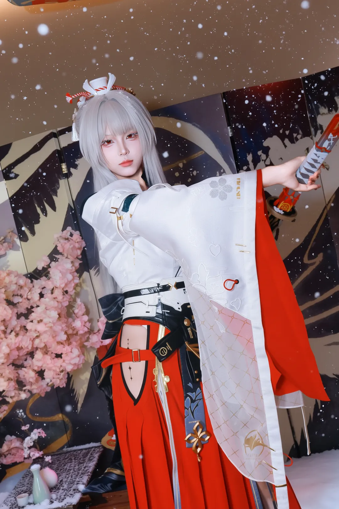 鸣潮, 雪景, 绯雪cos, 视觉艺术, 武士风格 - 第3张