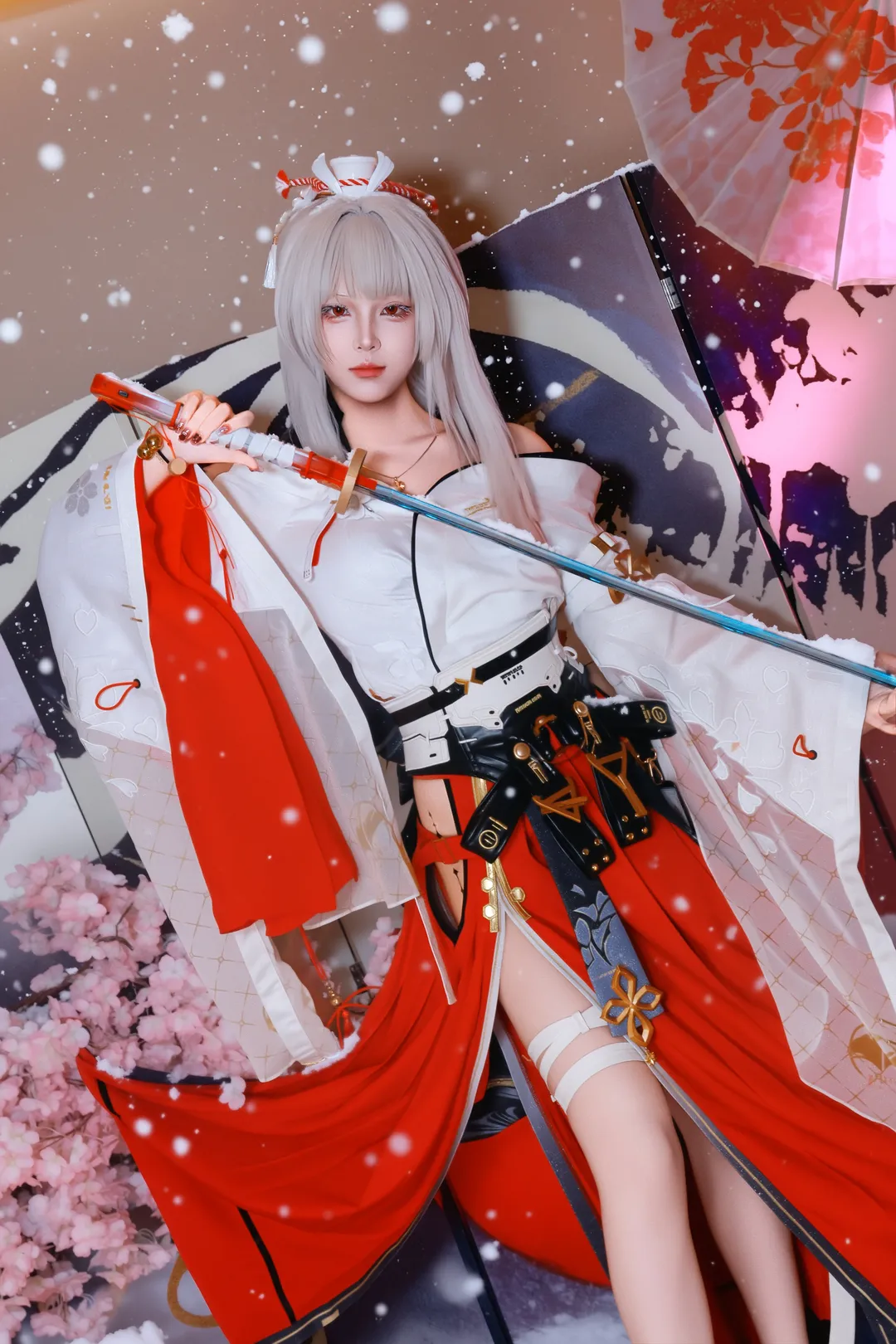 鸣潮, 雪景, 绯雪cos, 视觉艺术, 武士风格 - 第4张