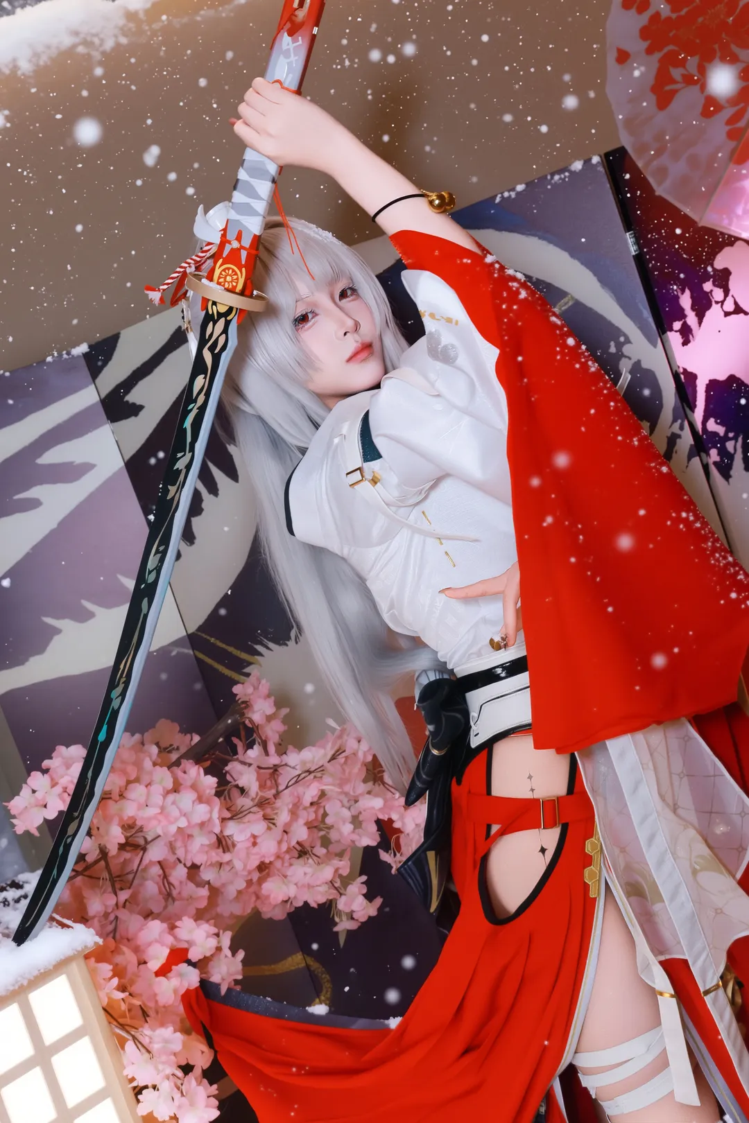 鸣潮, 雪景, 绯雪cos, 视觉艺术, 武士风格 - 第5张