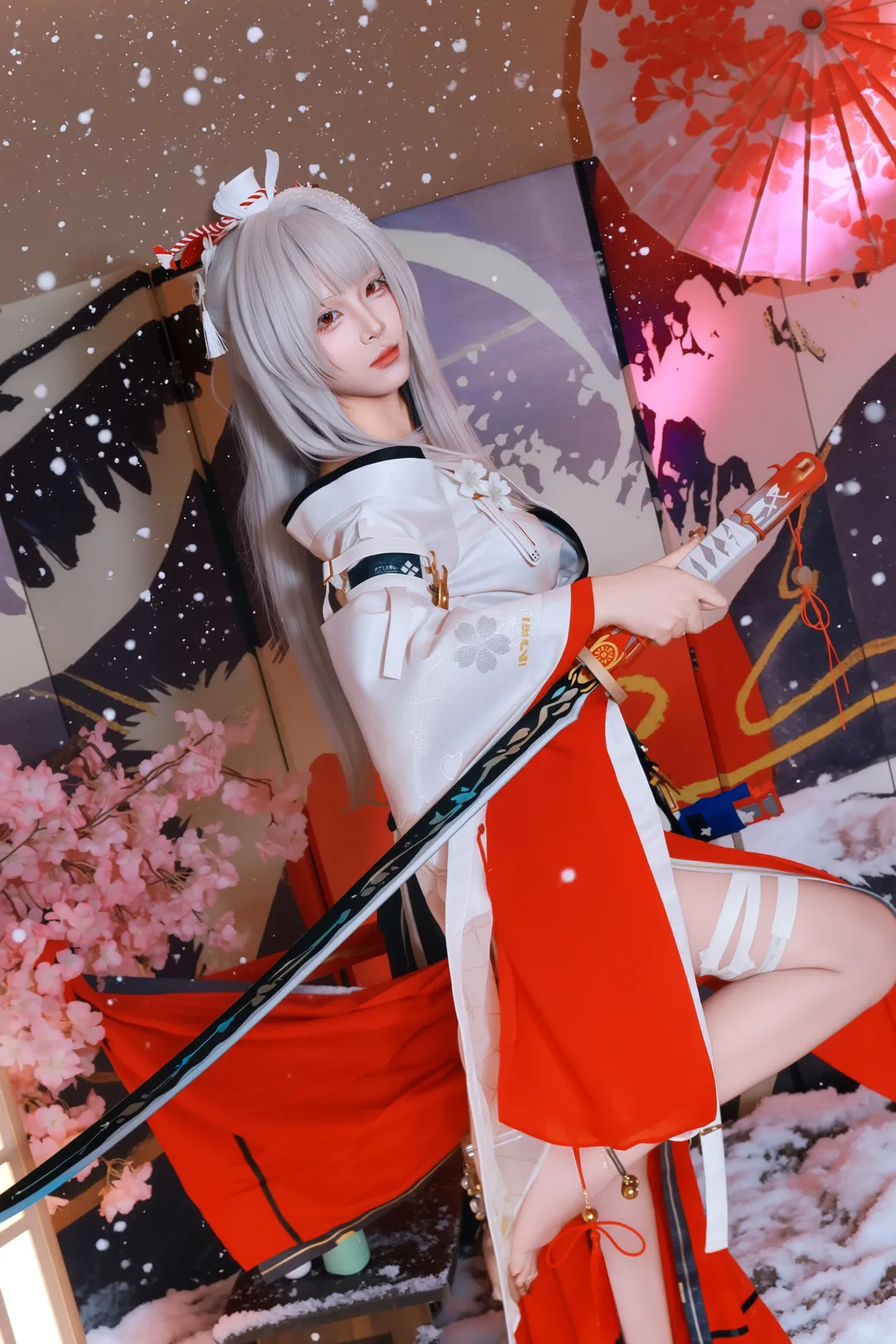 鸣潮, 雪景, 绯雪cos, 视觉艺术, 武士风格 - 第6张