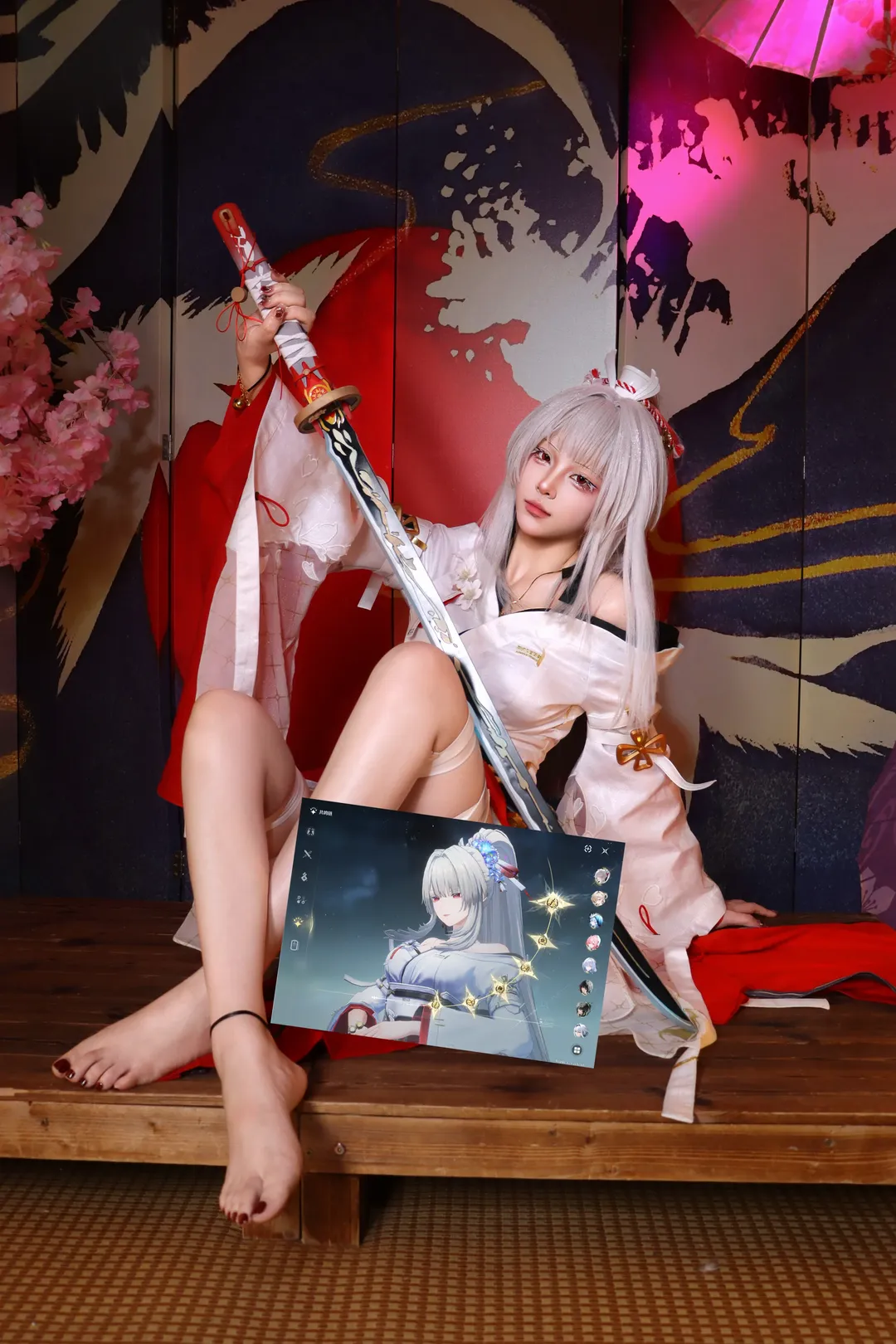 鸣潮, cosplay, 游戏角色, 绯雪cos, 和风造型 - 第1张