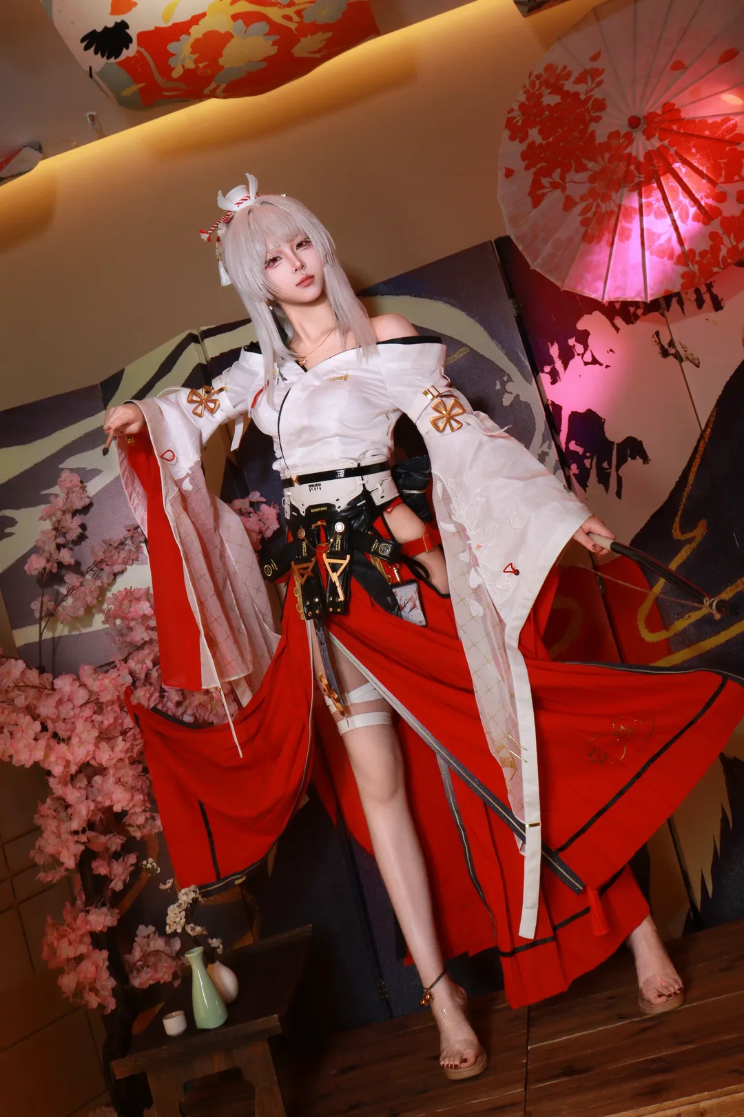 Wuthering Waves, cosplay, Game character, Hiyuki cosplay, Japanese style look
