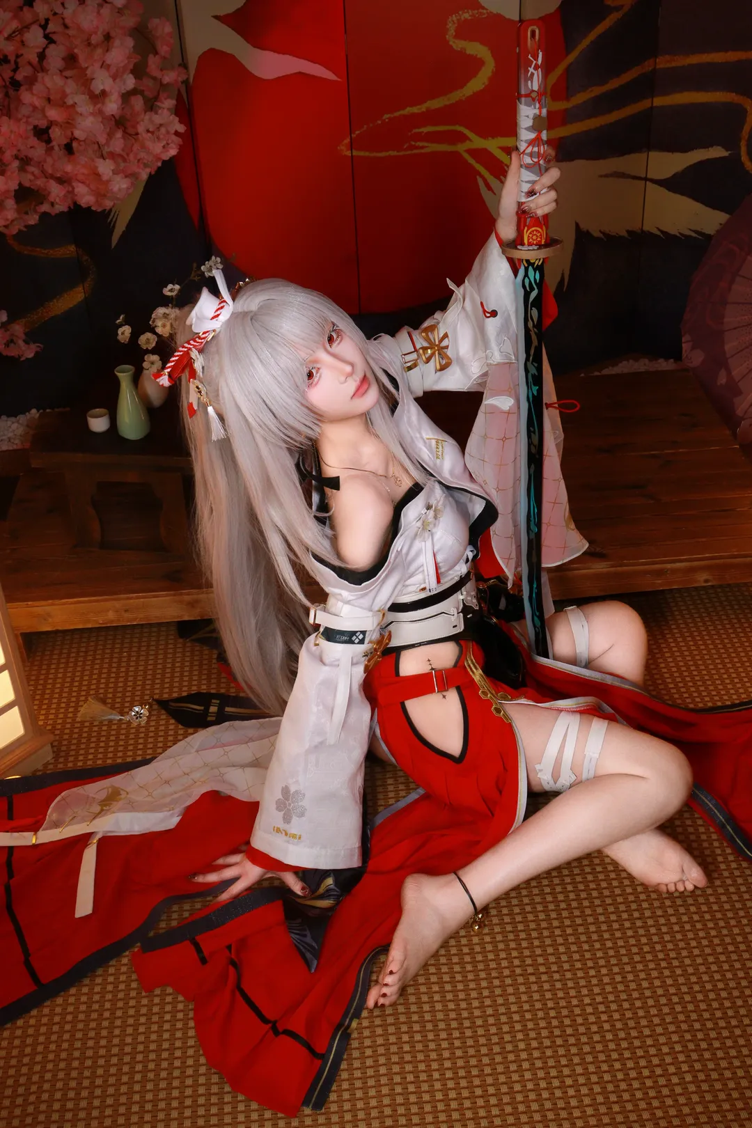 鸣潮, cosplay, 游戏角色, 绯雪cos, 和风造型 - 第6张