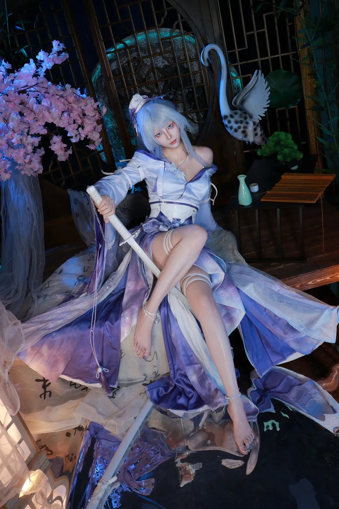 Wuthering Waves, Hiyuki cosplay, Cosplay makeup, Xianxia-style photography, Guofeng-style photoshoot booking