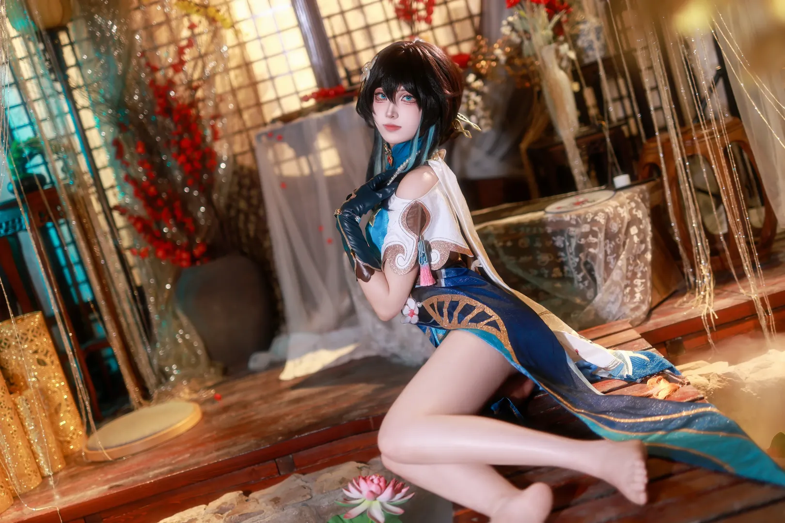 Ancient style photography, Honkai: Star Rail, Ruan Mei cosplay, Chinese-style cosplay, Ruan Mei new skin - Image 4