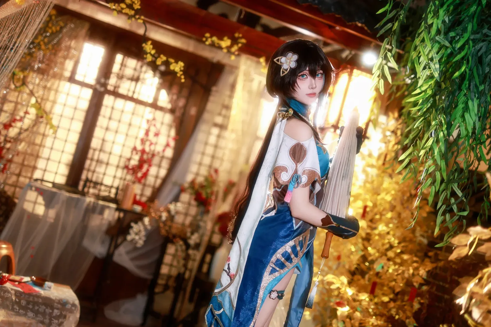 Ancient style photography, Honkai: Star Rail, Ruan Mei cosplay, Chinese-style cosplay, Ruan Mei new skin - Image 6