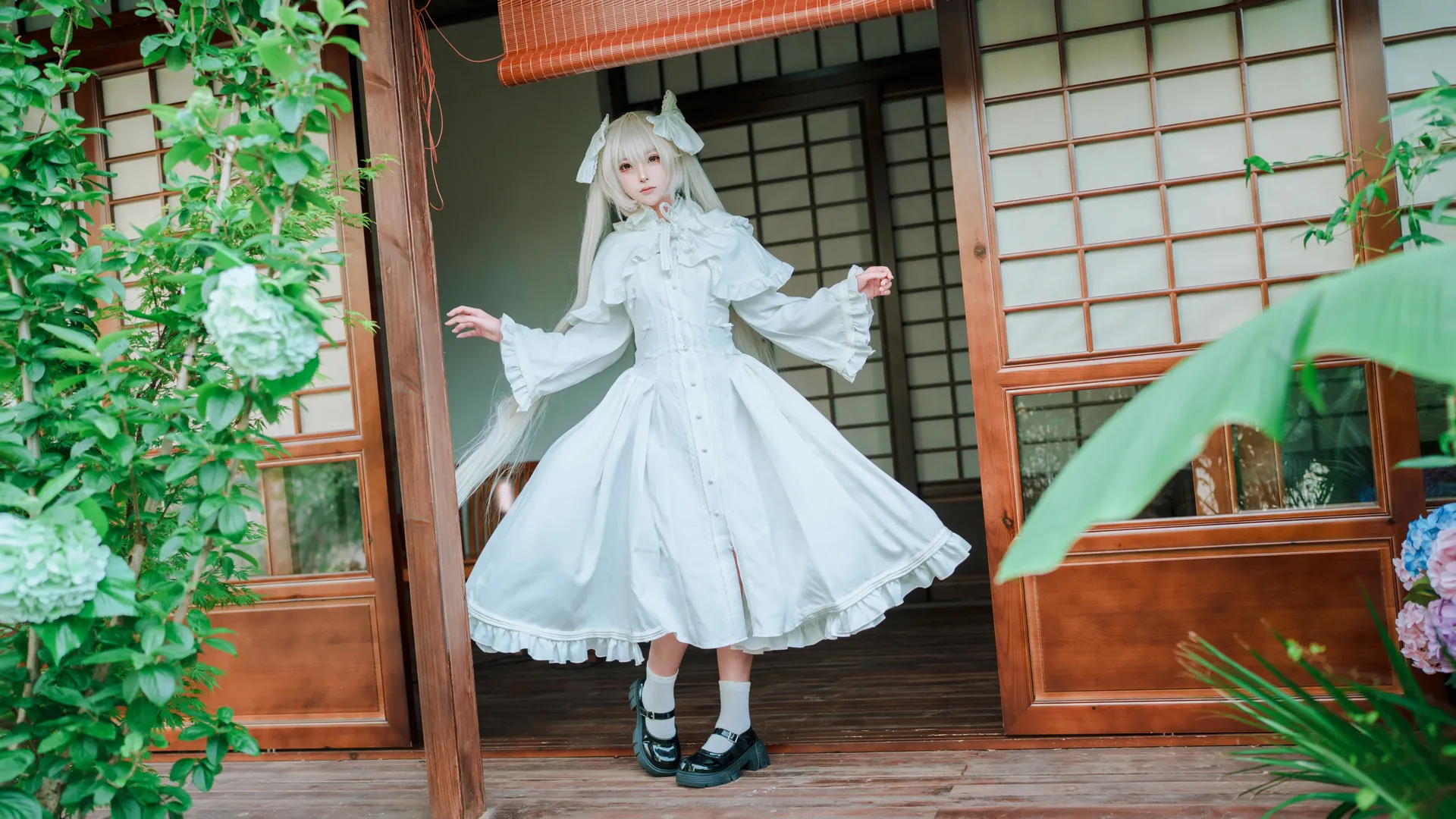 緣之空, 穹妹cos, 日式摄影, Lolita, 青蛙玩偶