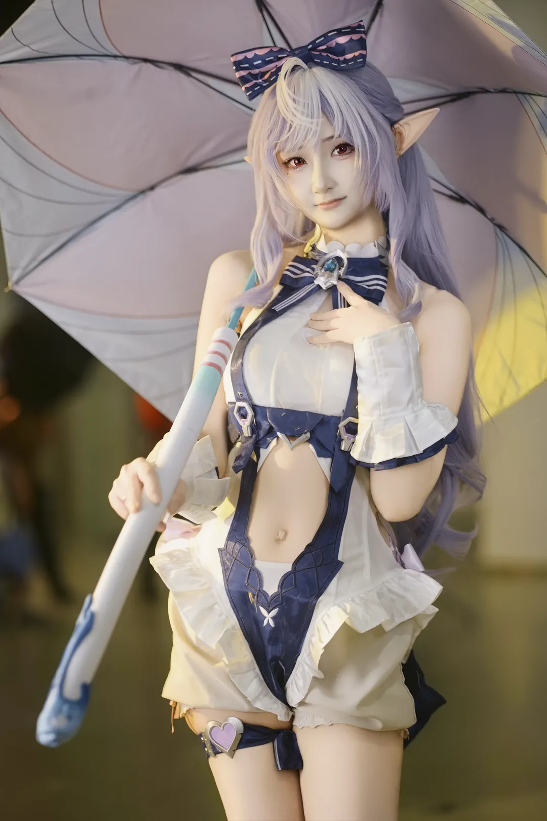 ゼンレスゾーンゼロ, ビビアン コスプレ, 二次元コスプレ, イベント撮影, エルフ耳